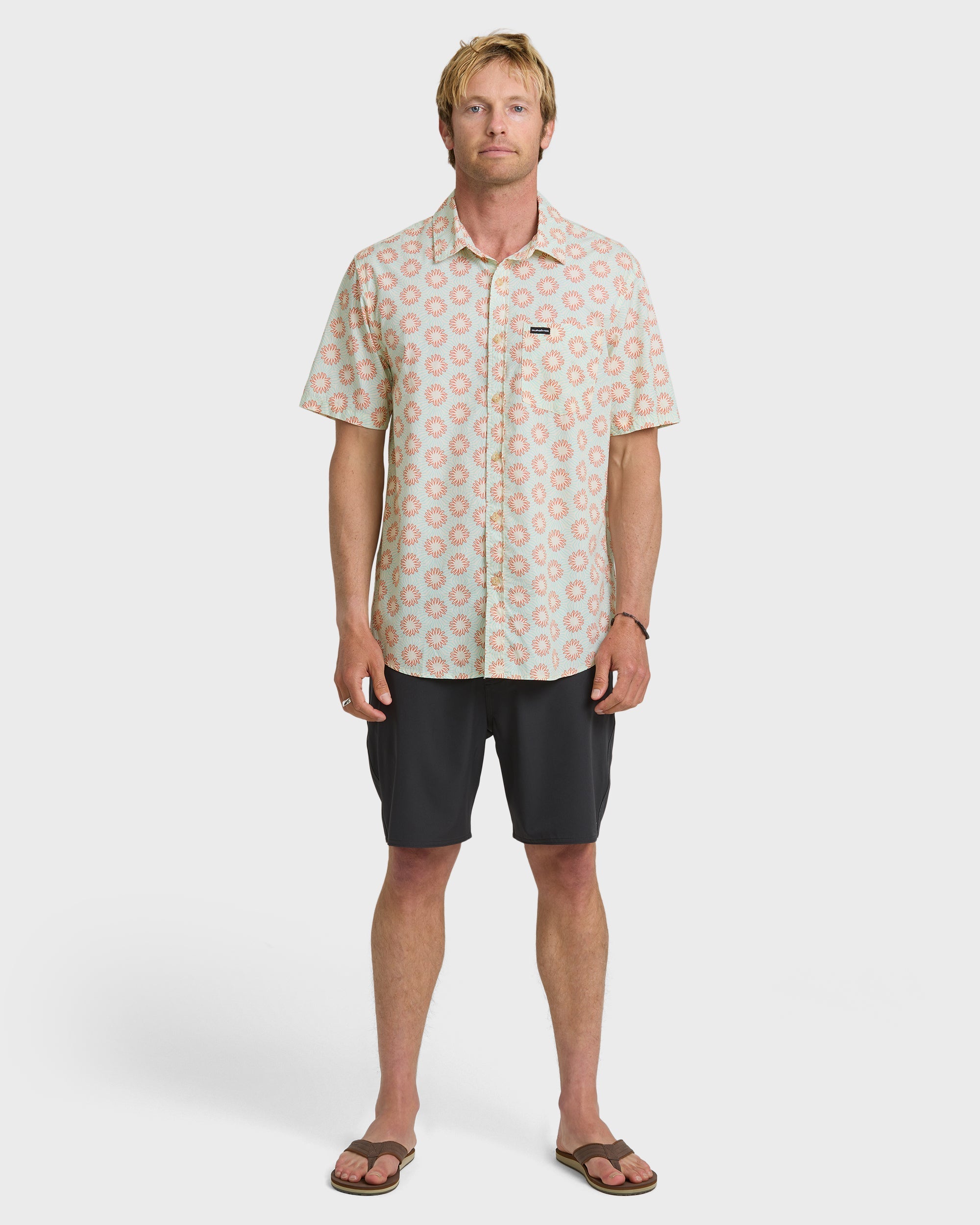 Ocean Mayhem Classic Short Sleeve Shirt - Bone White