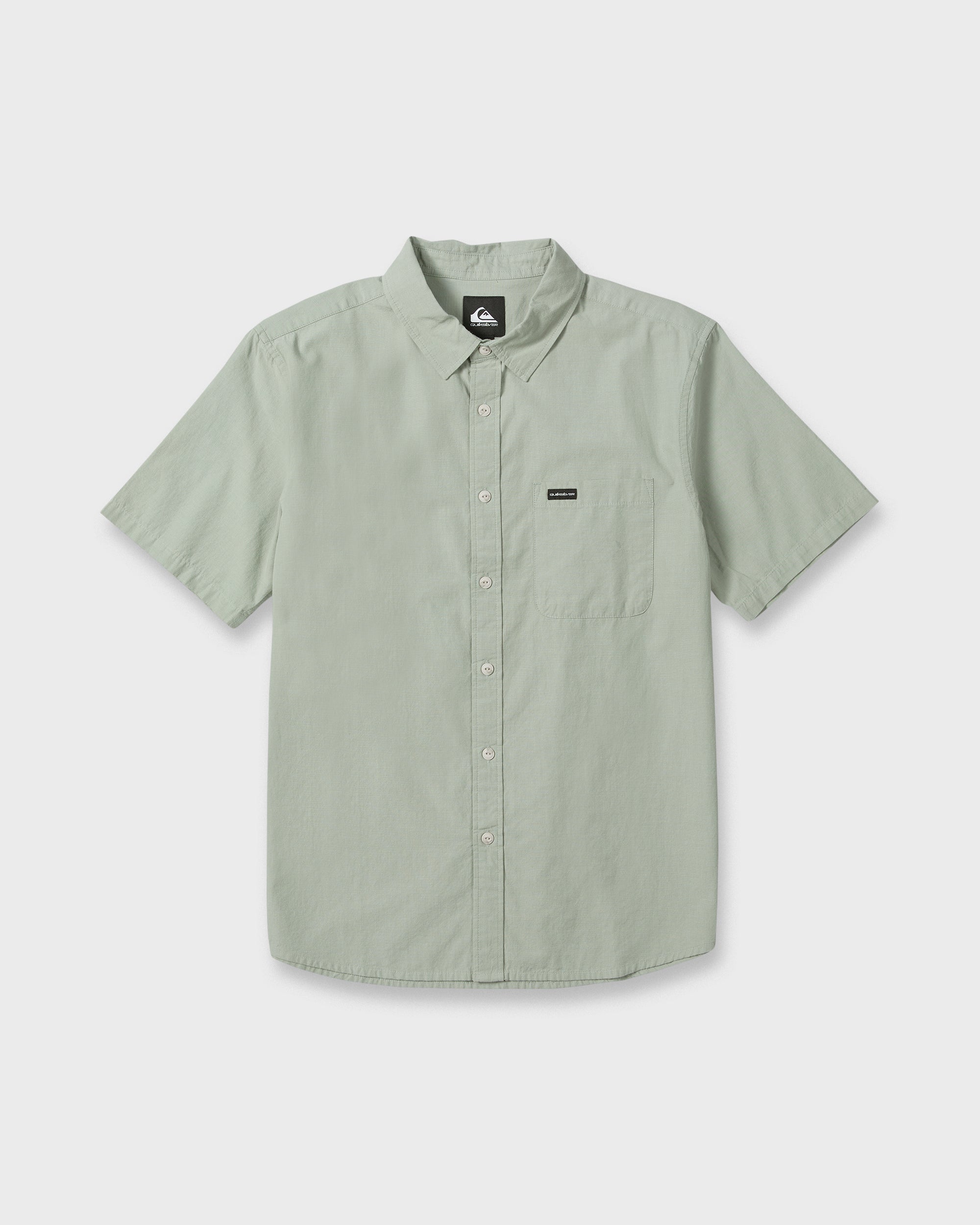 Shore Break Classic Short Sleeve Woven Button-Up Shirt - Iceberg Green