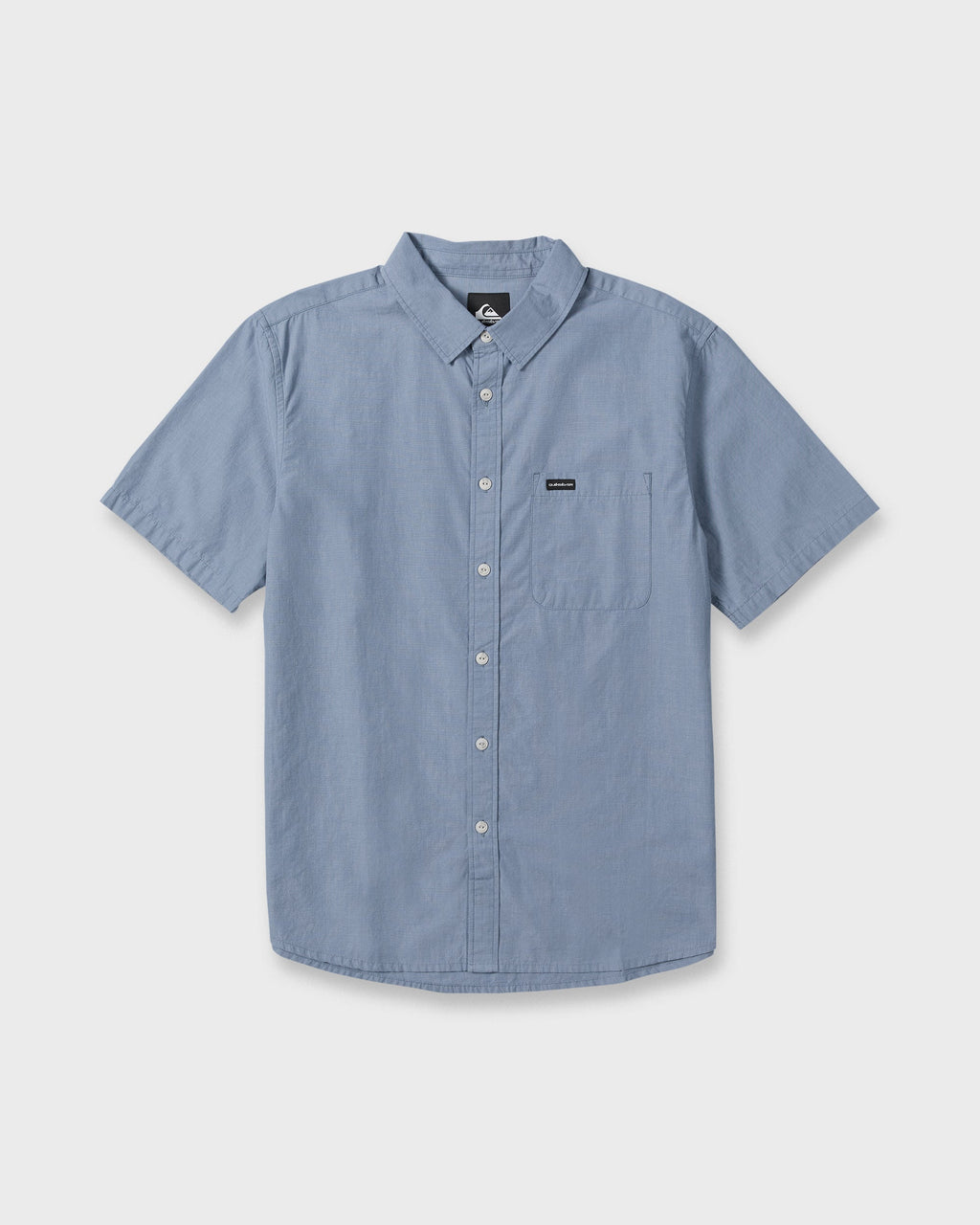 Shore Break Classic Short Sleeve Woven Button-Up Shirt - Quiet Harbor