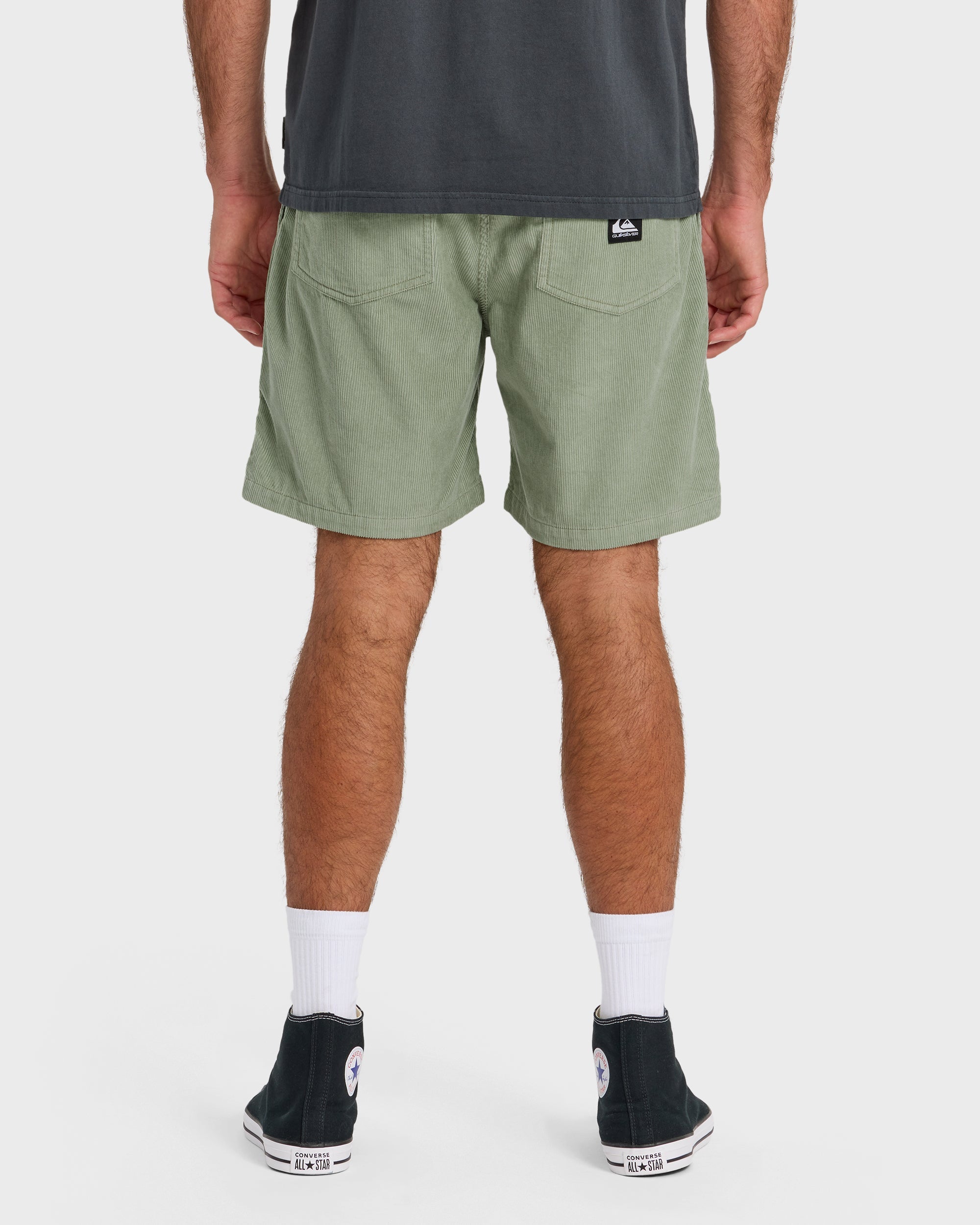 Taxer Cord 18" Elastic Waist Shorts - Lily Pad