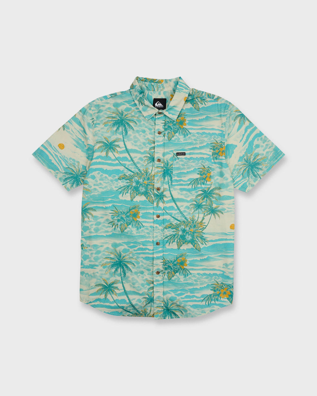 Sundown Stretch Classic Short Sleeve Shirt - Aqua