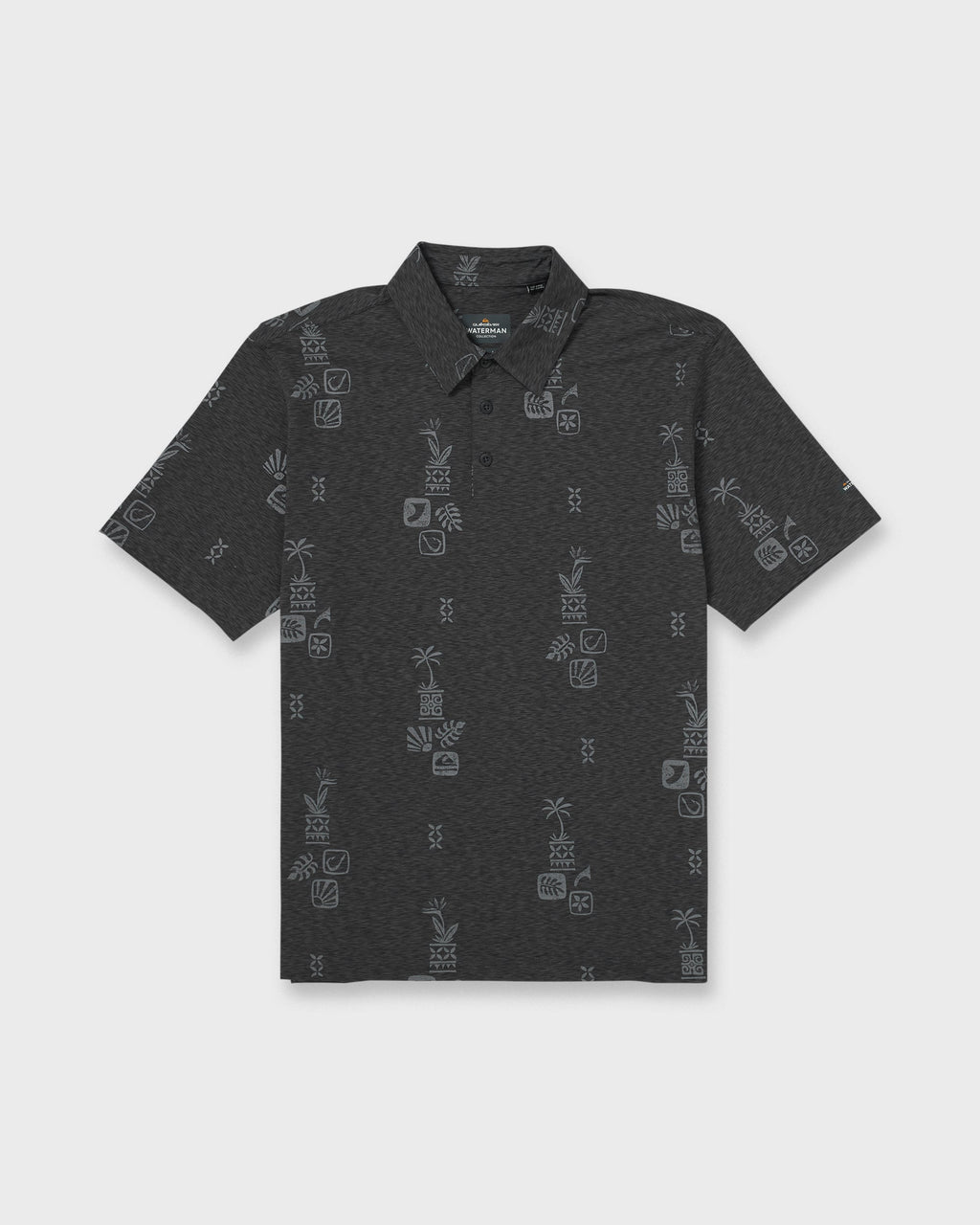 Waterman Mystic Fin UPF 50 Short Sleeve Jersey Polo Shirt - Phantom