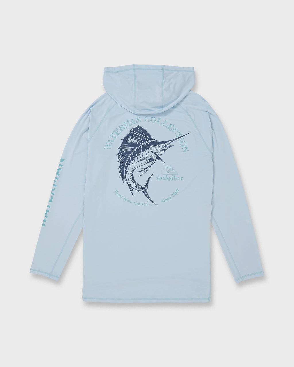 Waterman Marley Hooded Long Sleeve UPF 50 Surf Shirt - Skyway