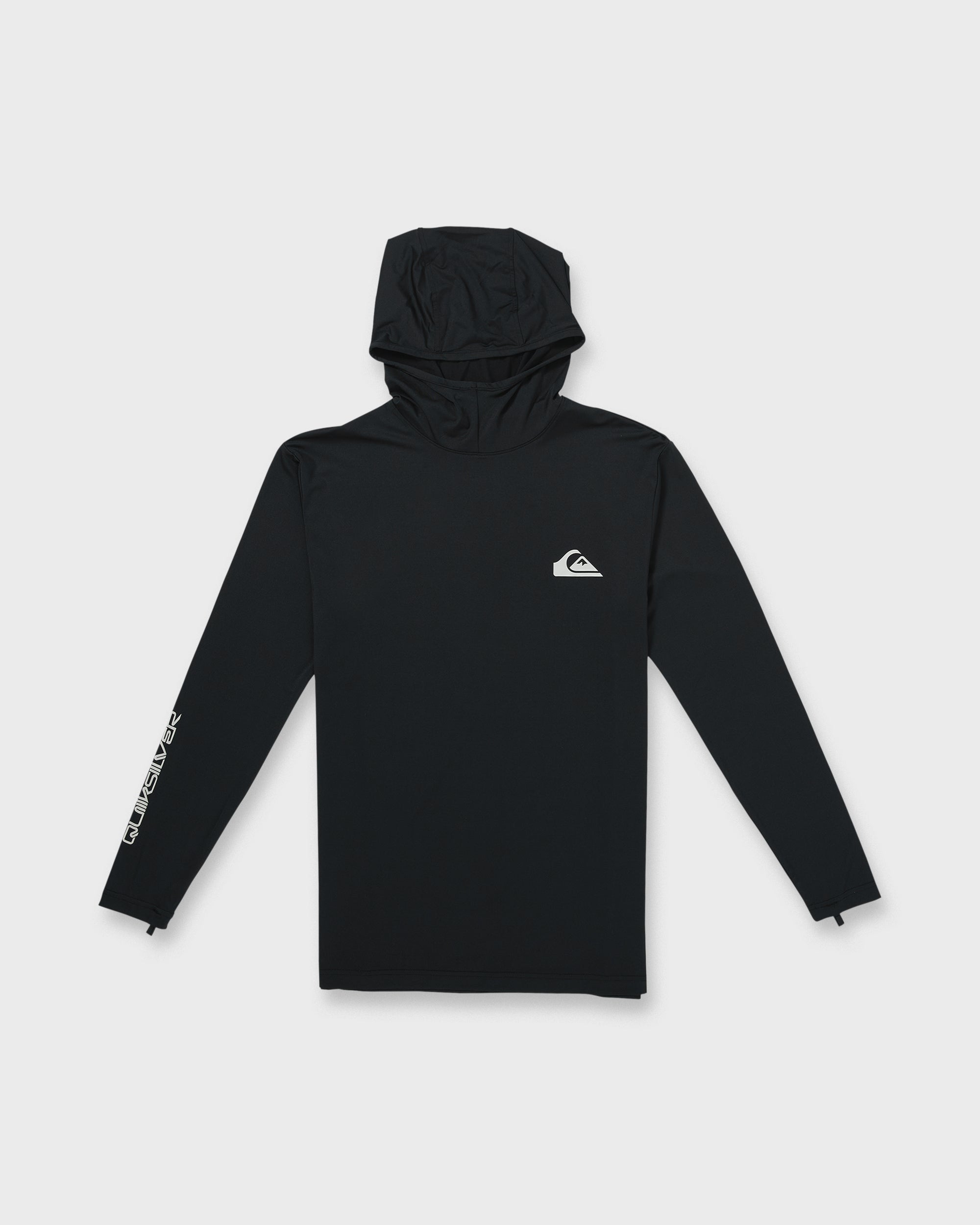 Everyday Hooded UPF 50 Long Sleeve Surf Shirt - Black