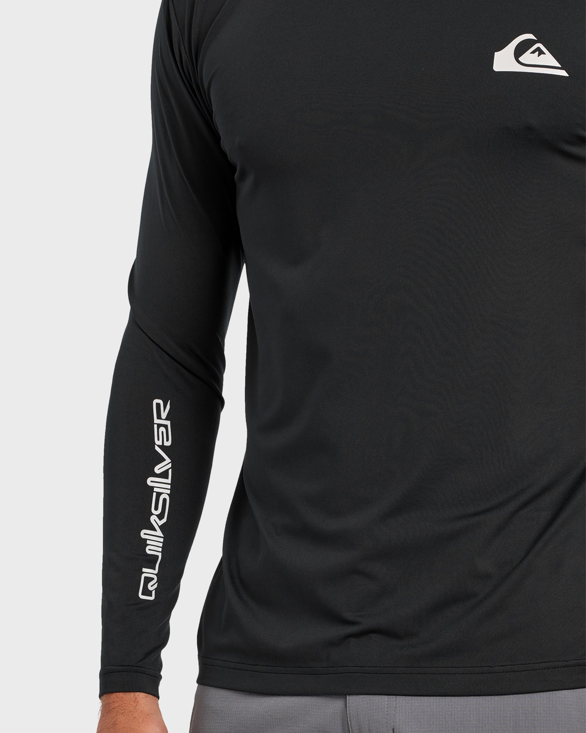 Everyday Hooded UPF 50 Long Sleeve Surf Shirt - Black