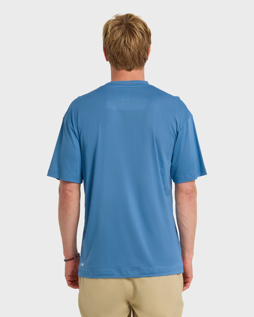 DNA Logo UPF 50 Short Sleeve Surf Shirt - Riviera