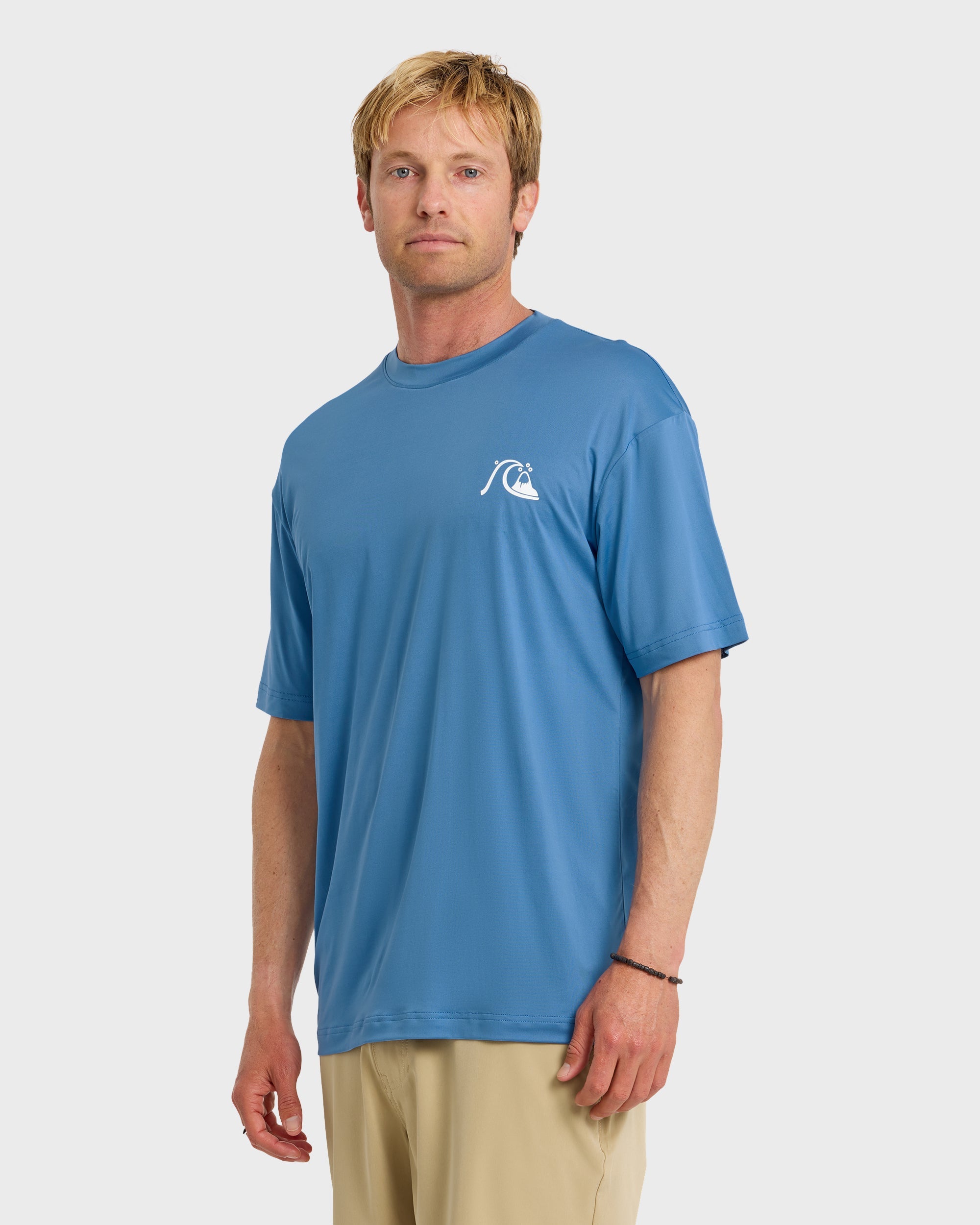 DNA Logo UPF 50 Short Sleeve Surf Shirt - Riviera