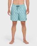 Mix Volley 17" Swim Trunks - Crystal Seas