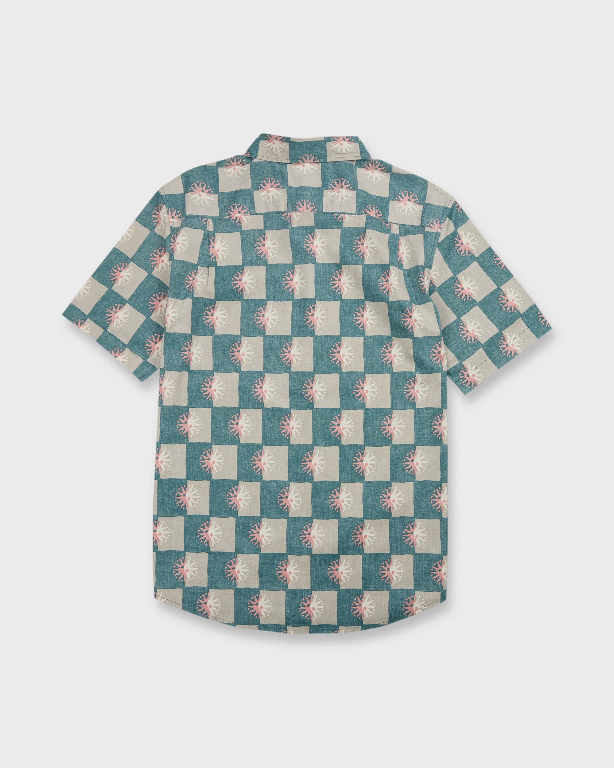 Sundial Classic Stretch Short Sleeve Woven Shirt - Mediterranea