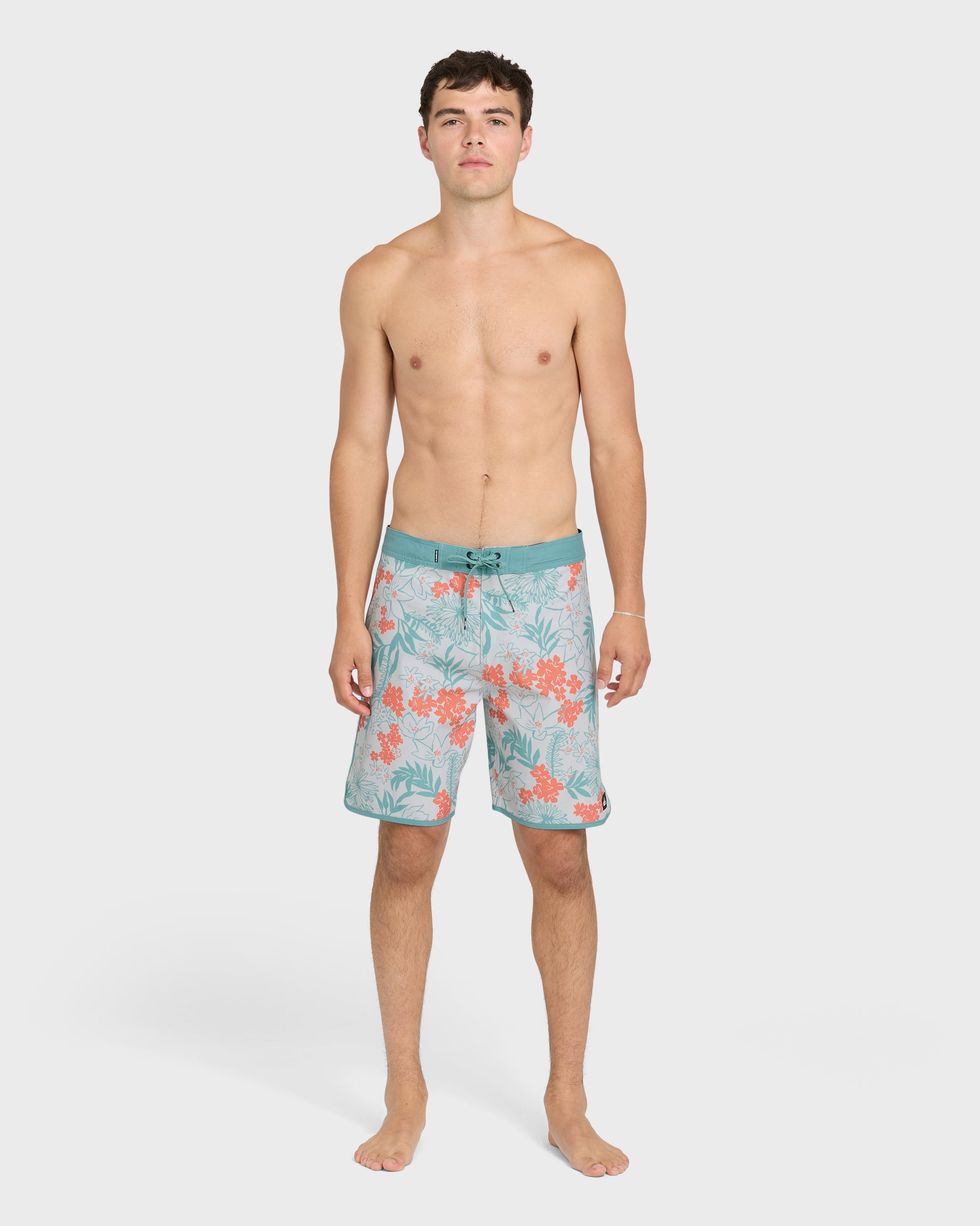 Jetty Bloom 19" Boardshorts - Silver Birch