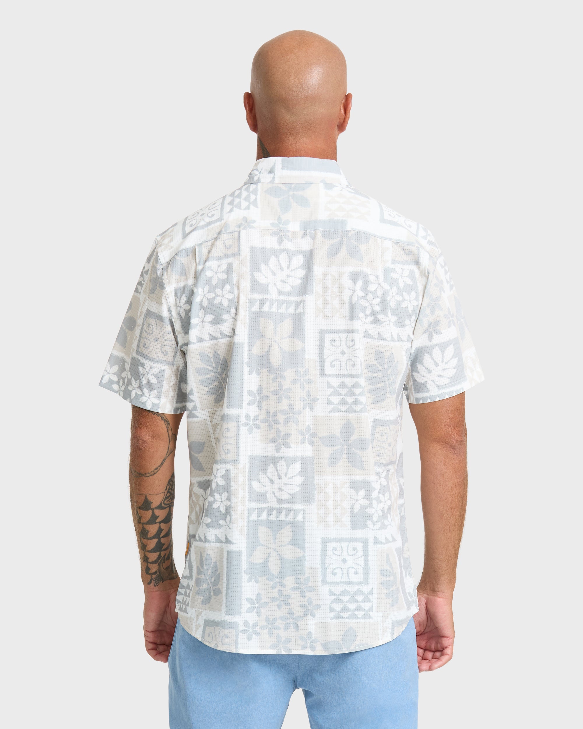 Waterman Sandy Cove Short Sleeve Woven Shirt - White