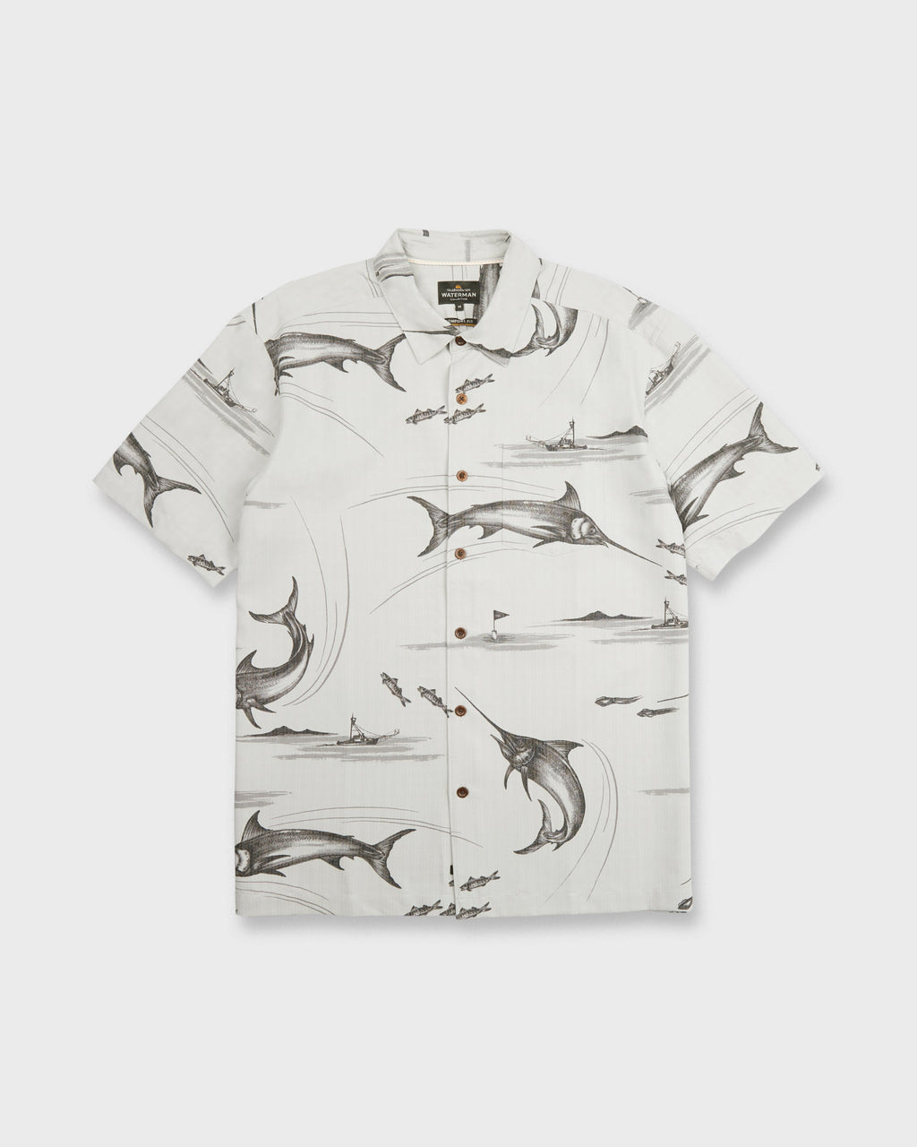 Waterman Fish On Short Sleeve Woven Shirt - High Rise