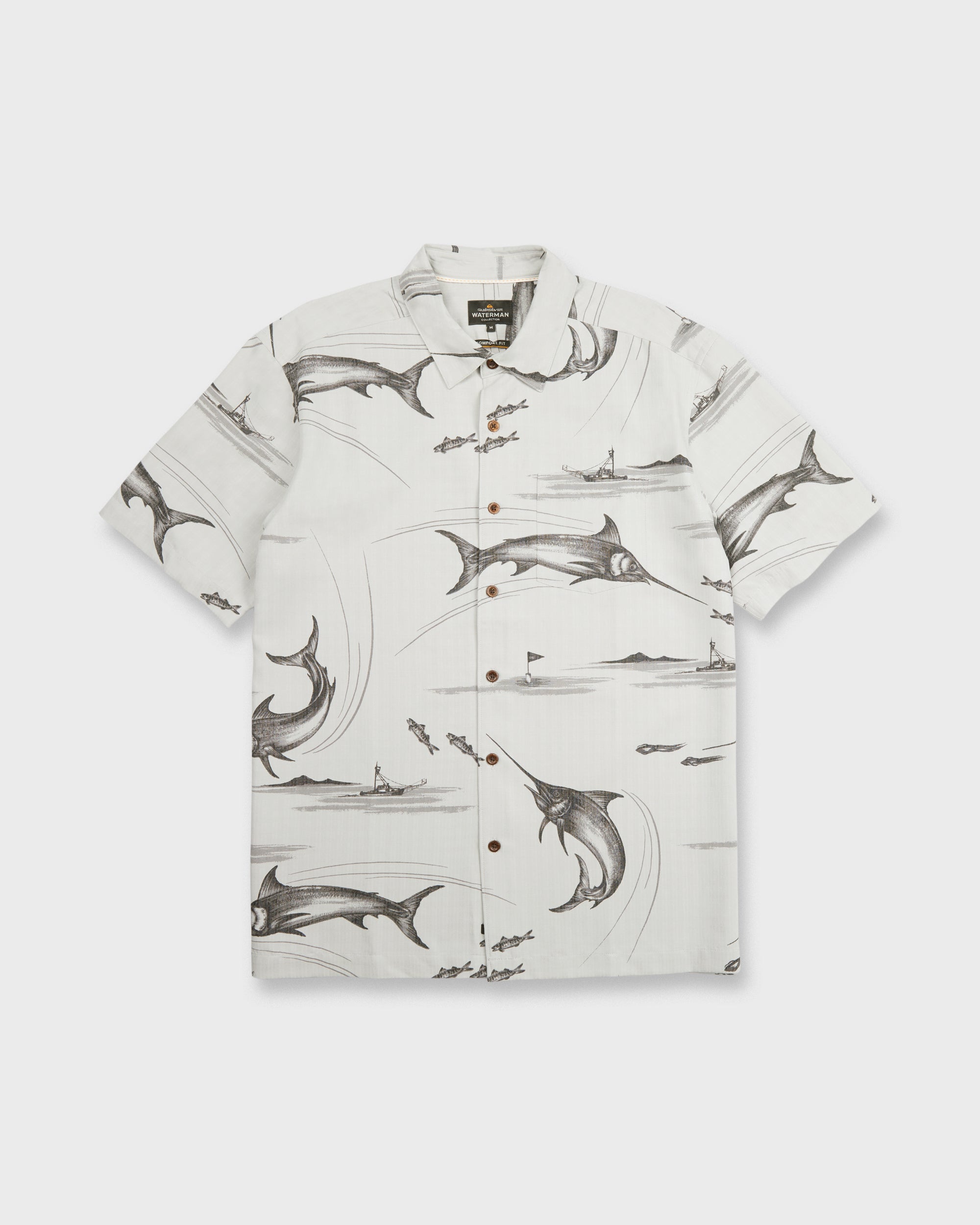Waterman Fish On Short Sleeve Woven Shirt - High Rise