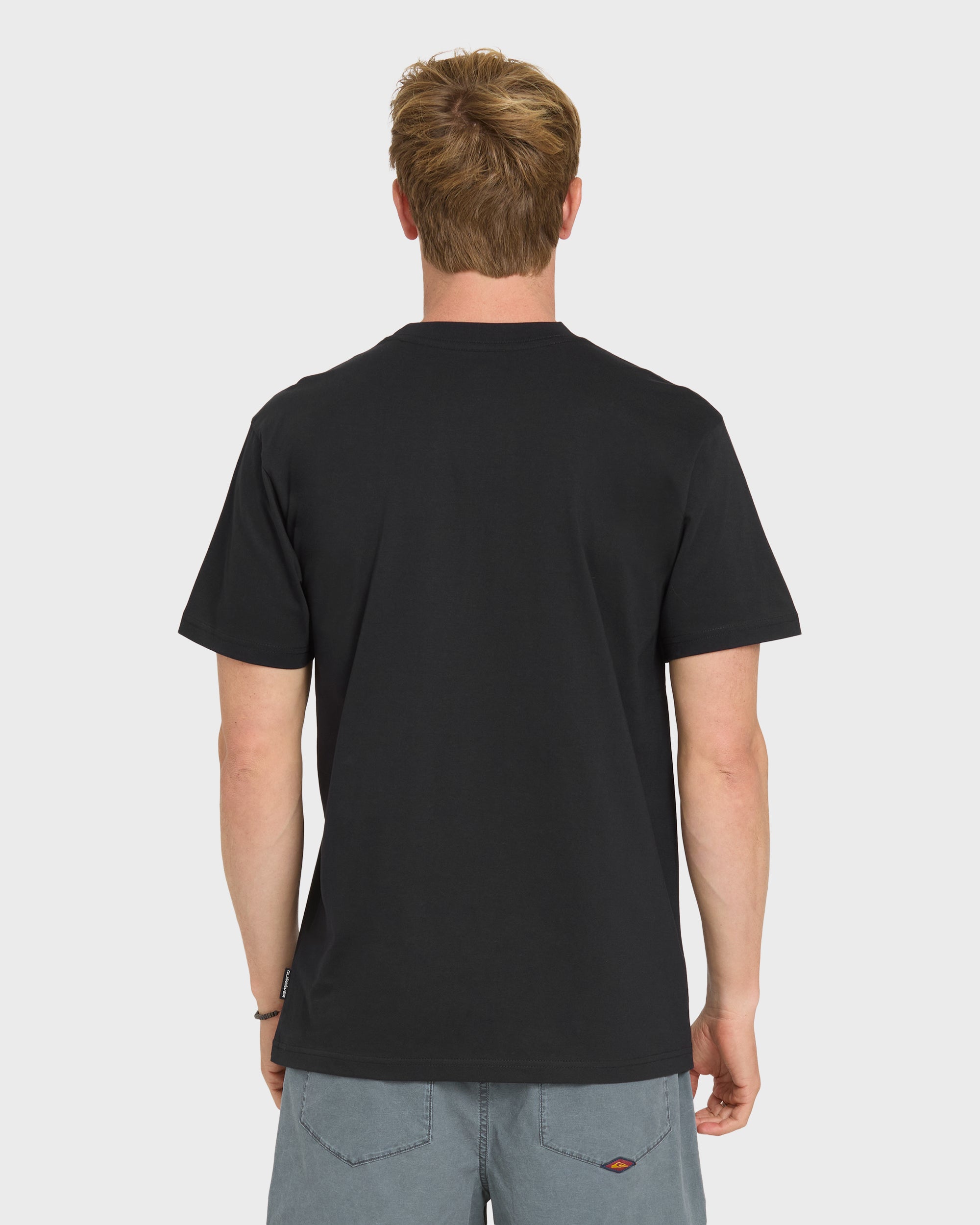 Thick To Thin Short Sleeve Knit T-Shirt - Black