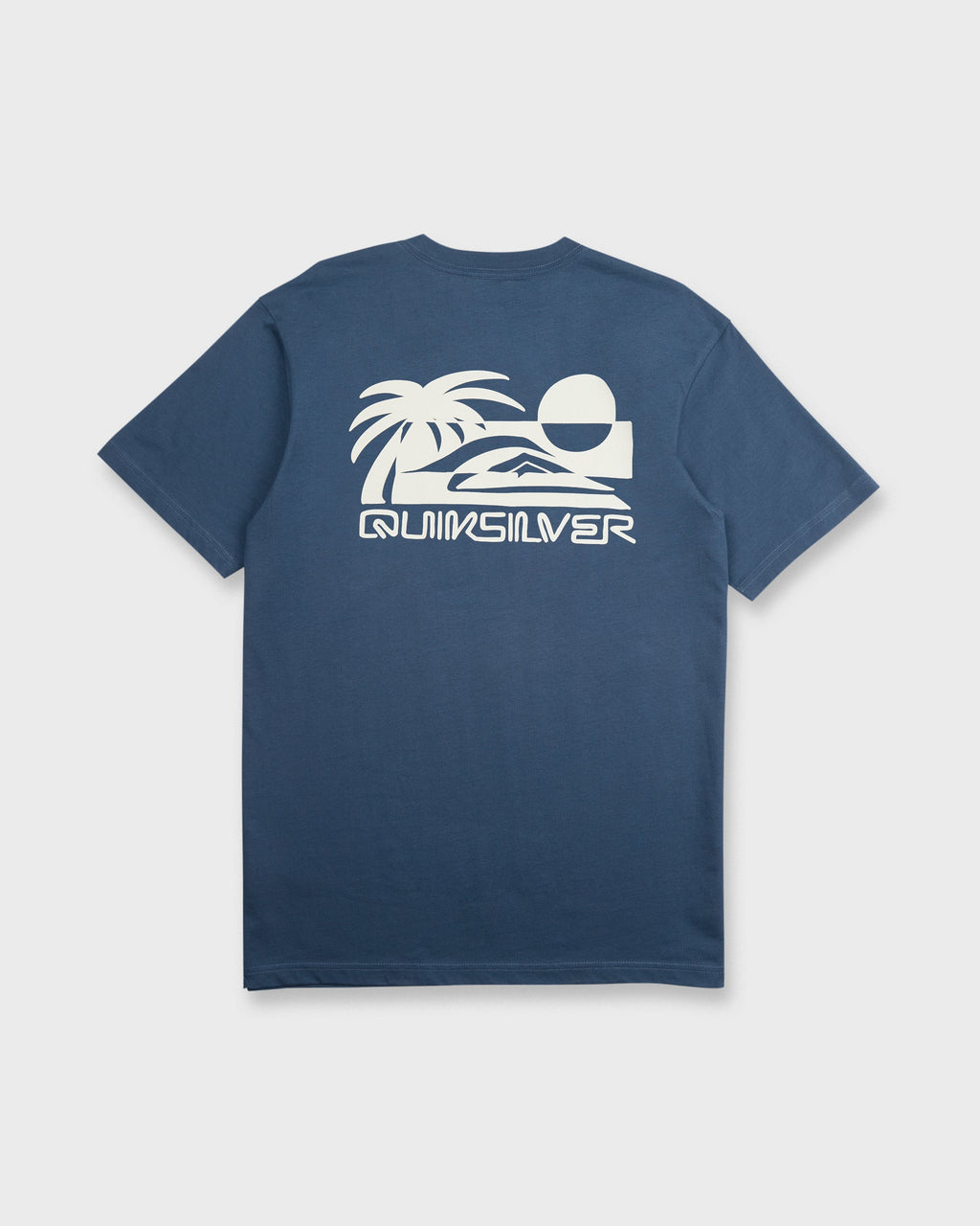 Reverse Cut Classic Short Sleeve Cotton T-Shirt - Dark Denim