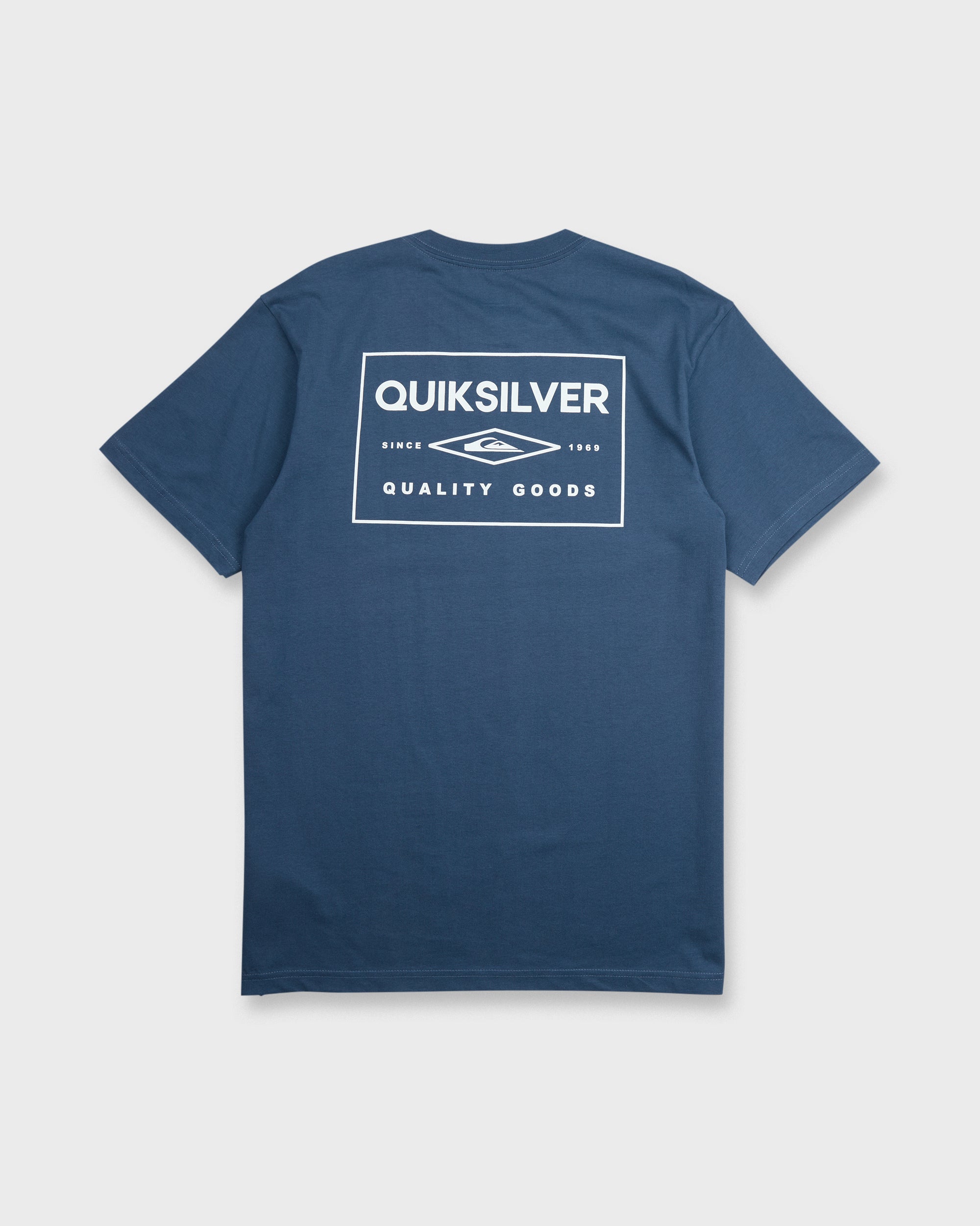 Stamped Short Sleeve Knit T-Shirt - Dark Denim