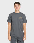 Stamped Short Sleeve Knit T-Shirt - Iron Gate