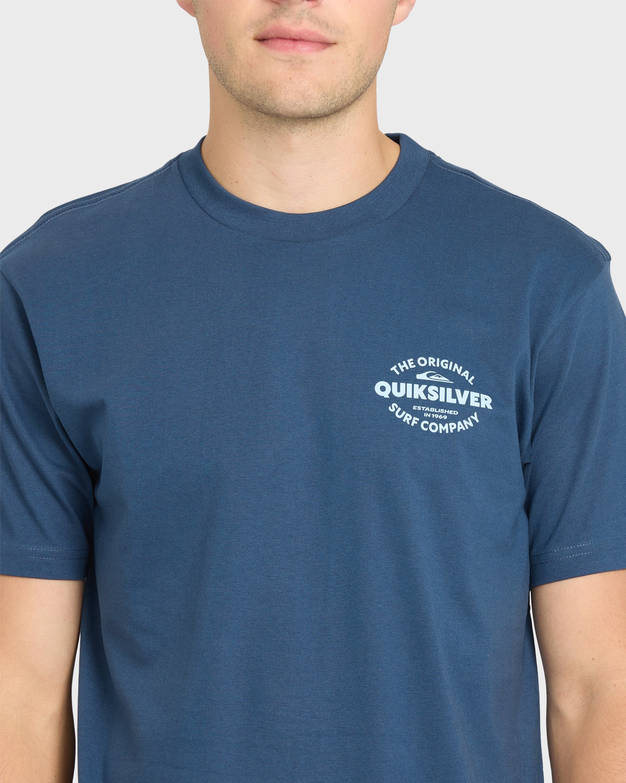 The Shed Short Sleeve Cotton T-Shirt - Dark Denim