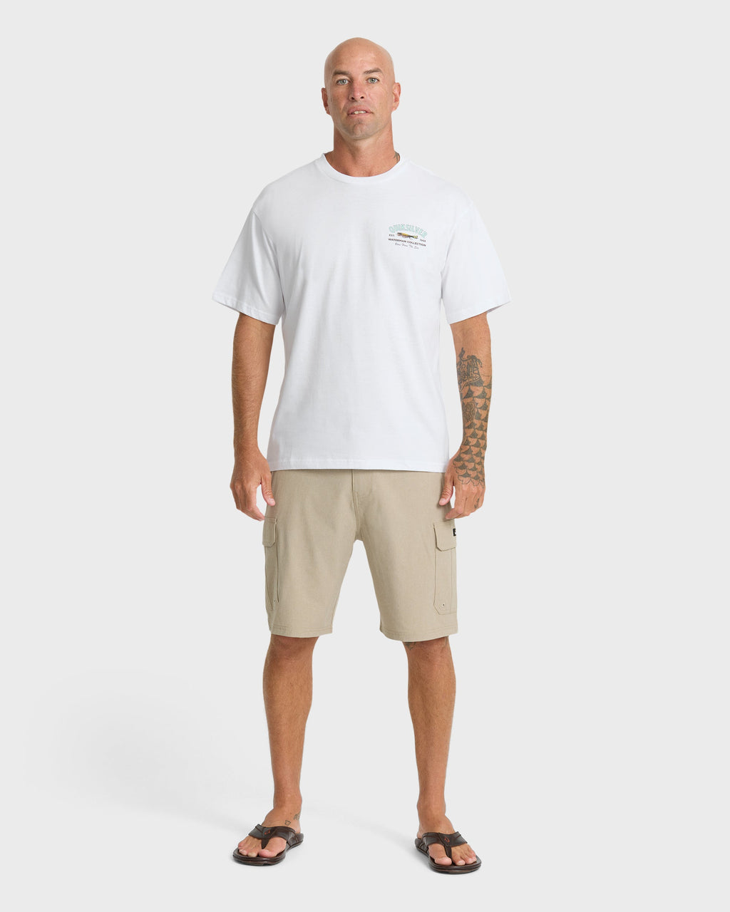 Waterman Lure Shop Classic Short Sleeve Knit T-Shirt - White