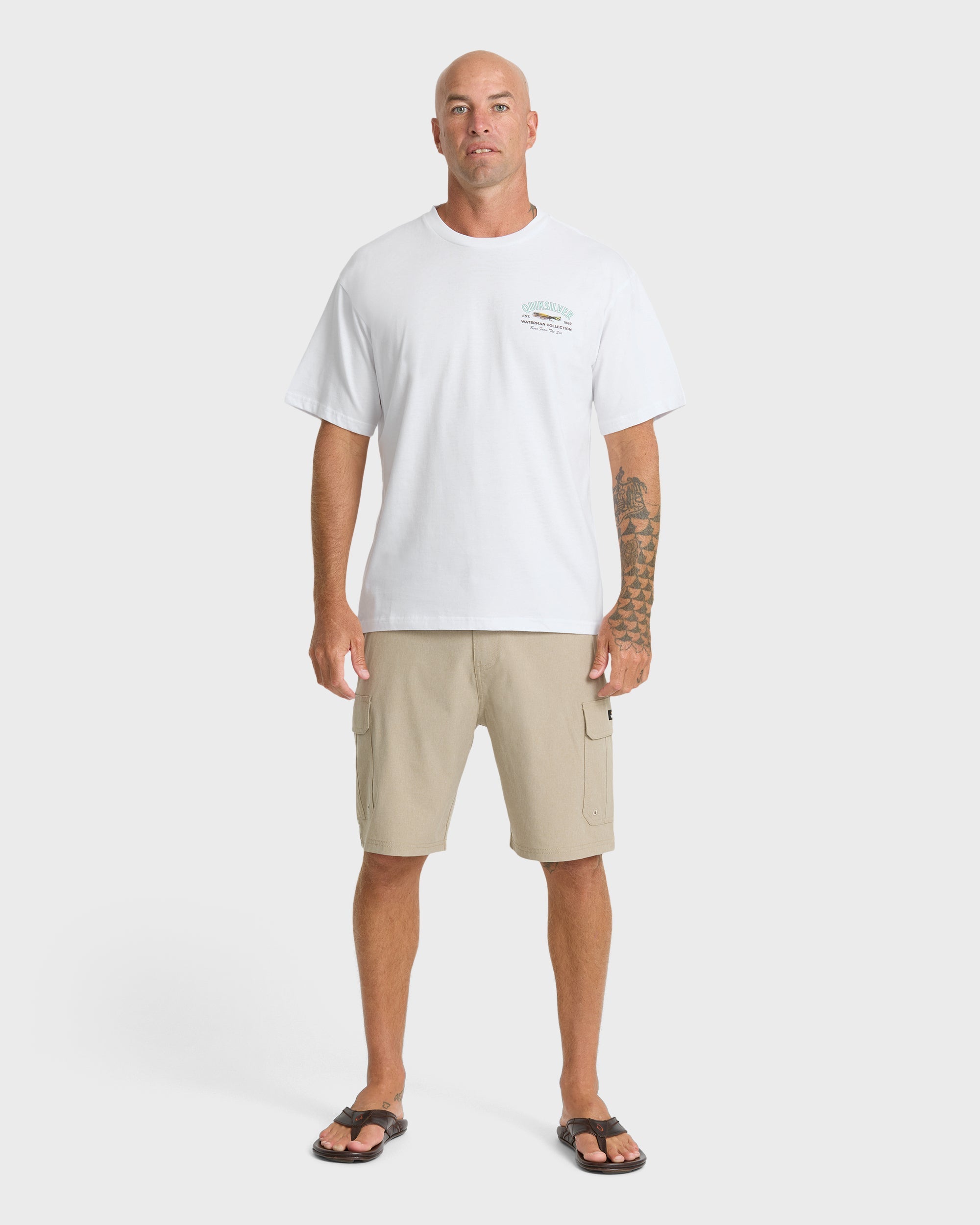 Waterman Lure Shop Classic Short Sleeve Knit T-Shirt - White