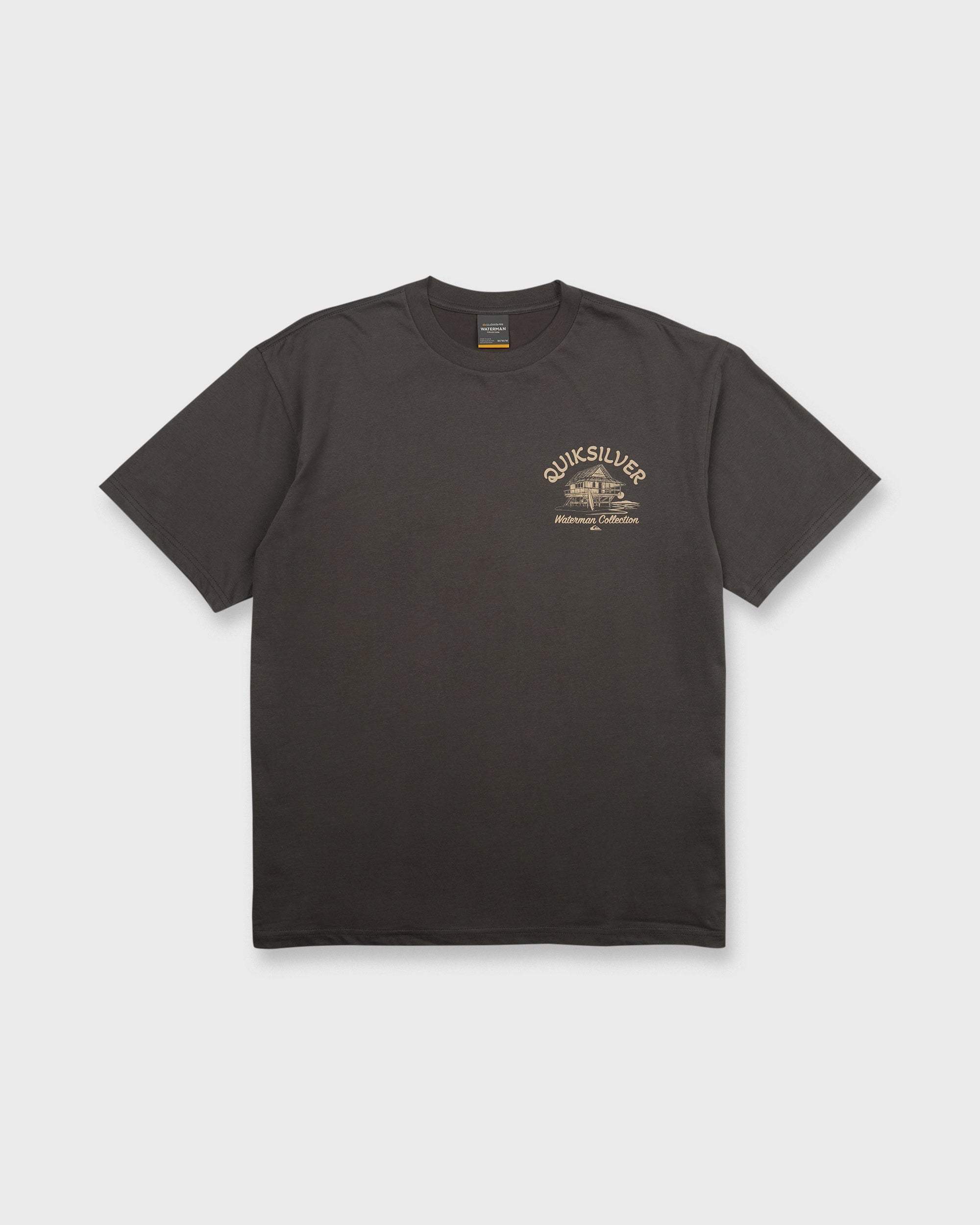 Waterman Tiki Hut Short Sleeve Cotton T-Shirt - Phantom