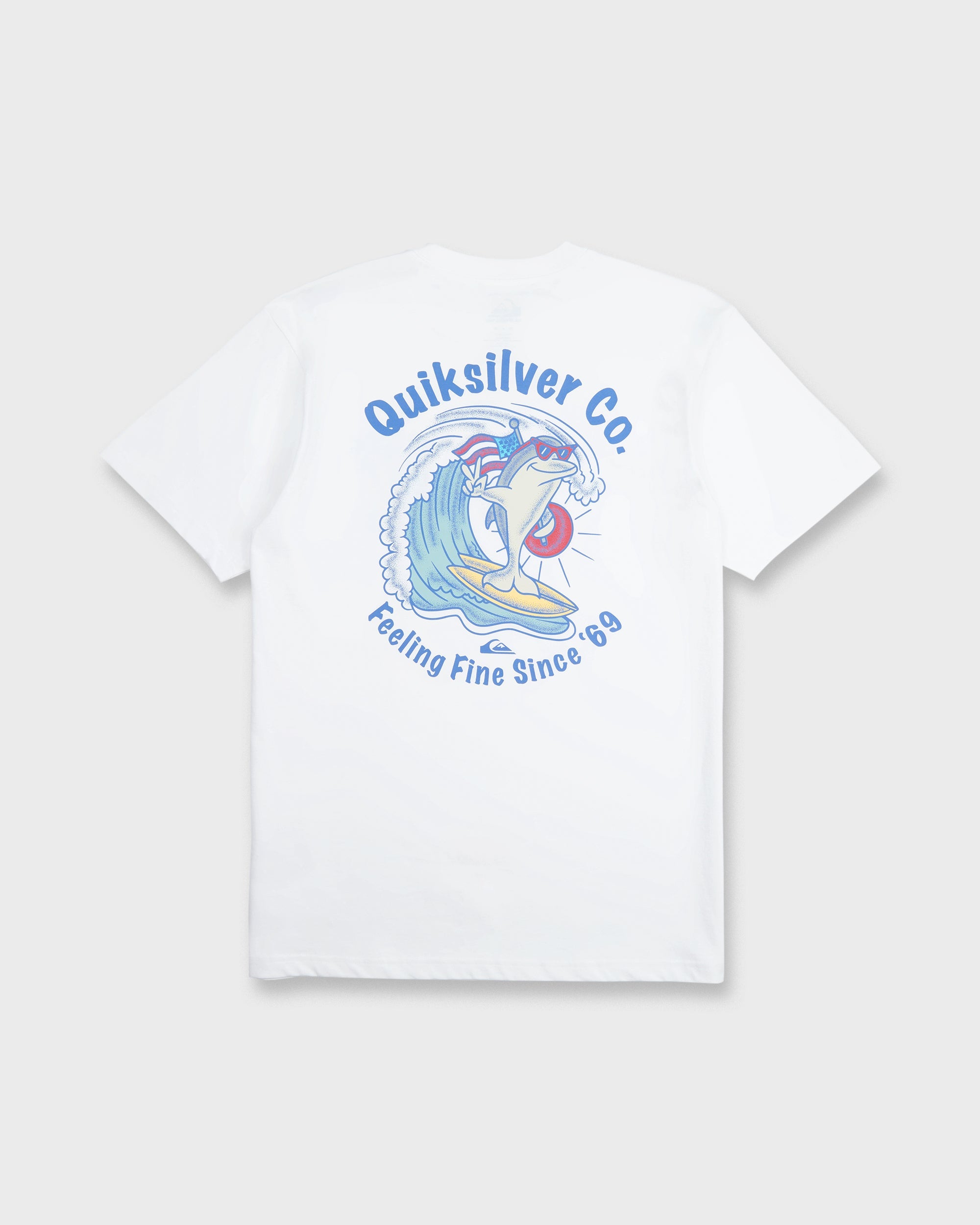 Patriot Dolphin Short Sleeve Knit T-Shirt - White