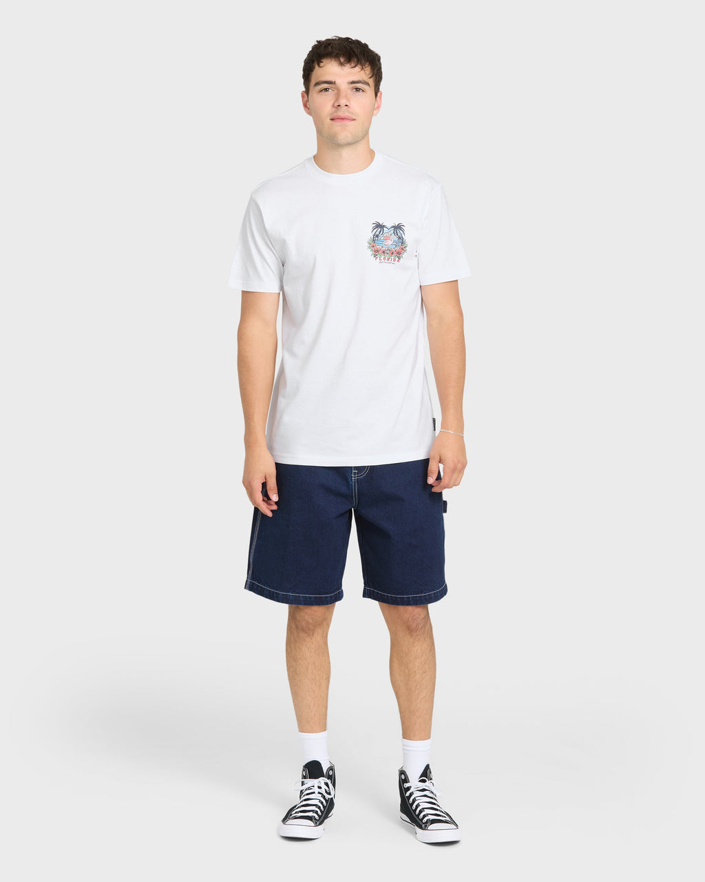 Flamazing Short Sleeve Cotton T-Shirt - White