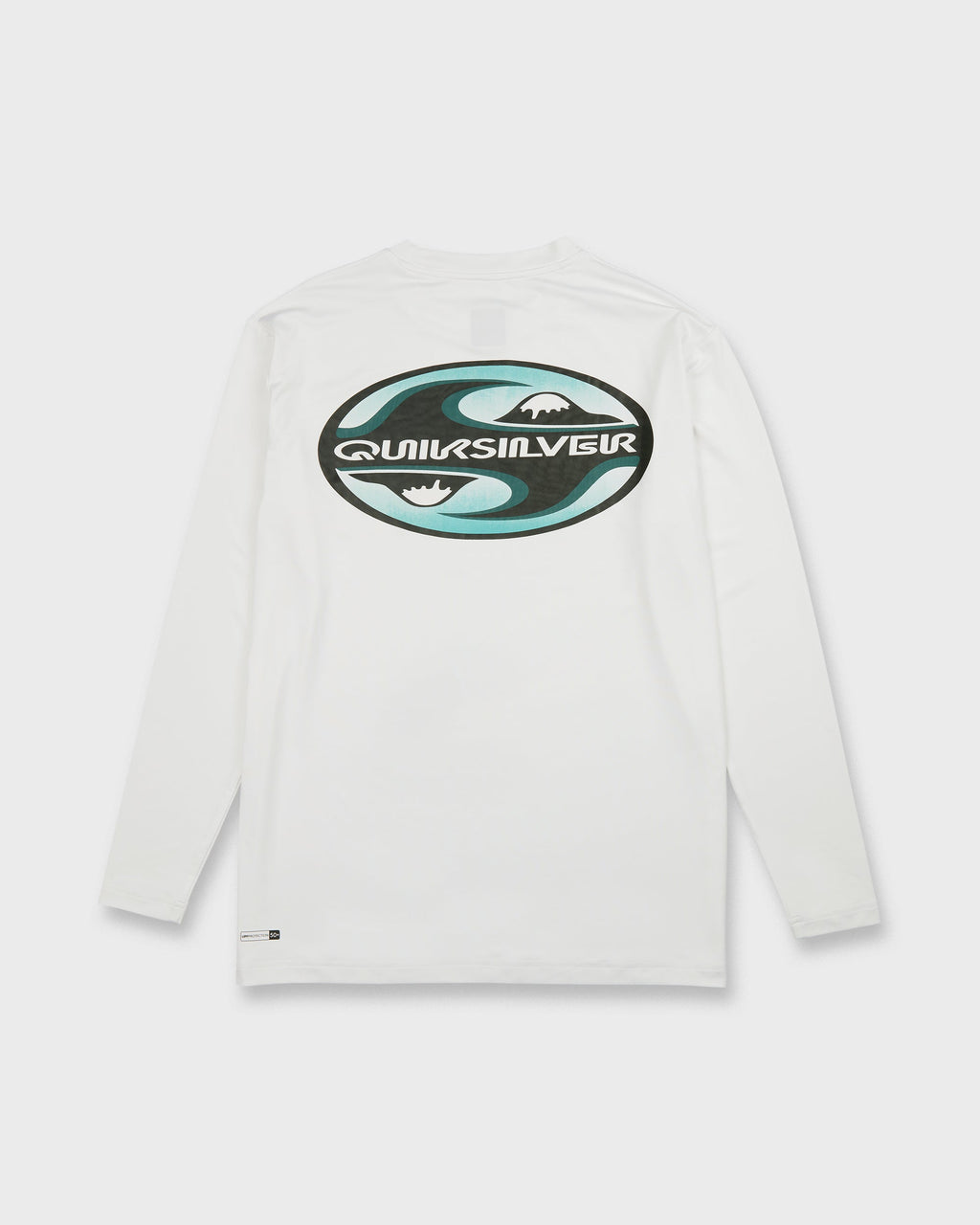 All Day Graphic 50 UPF Long Sleeve Surf Tee - White