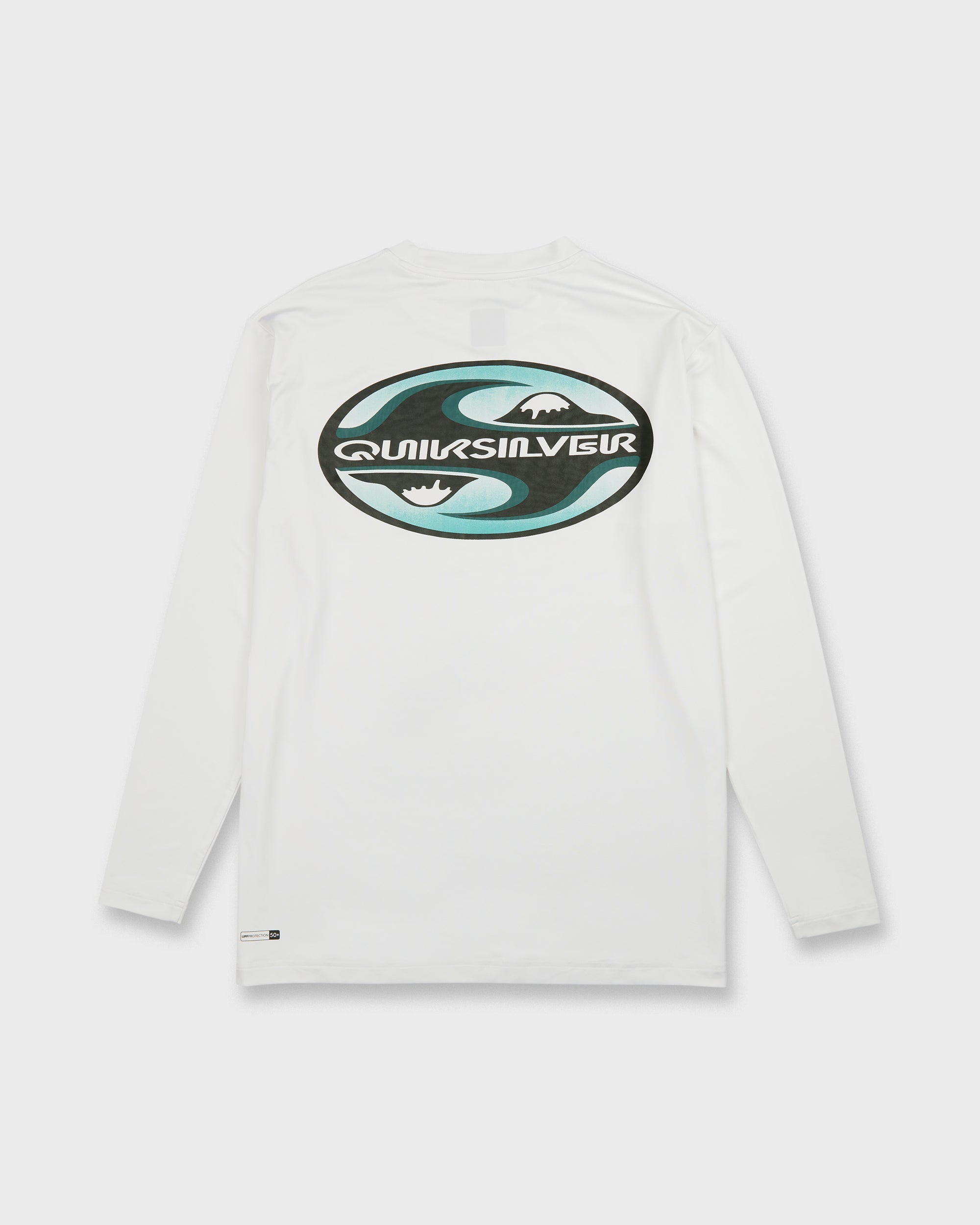 All Day Graphic 50 UPF Long Sleeve Surf Tee - White
