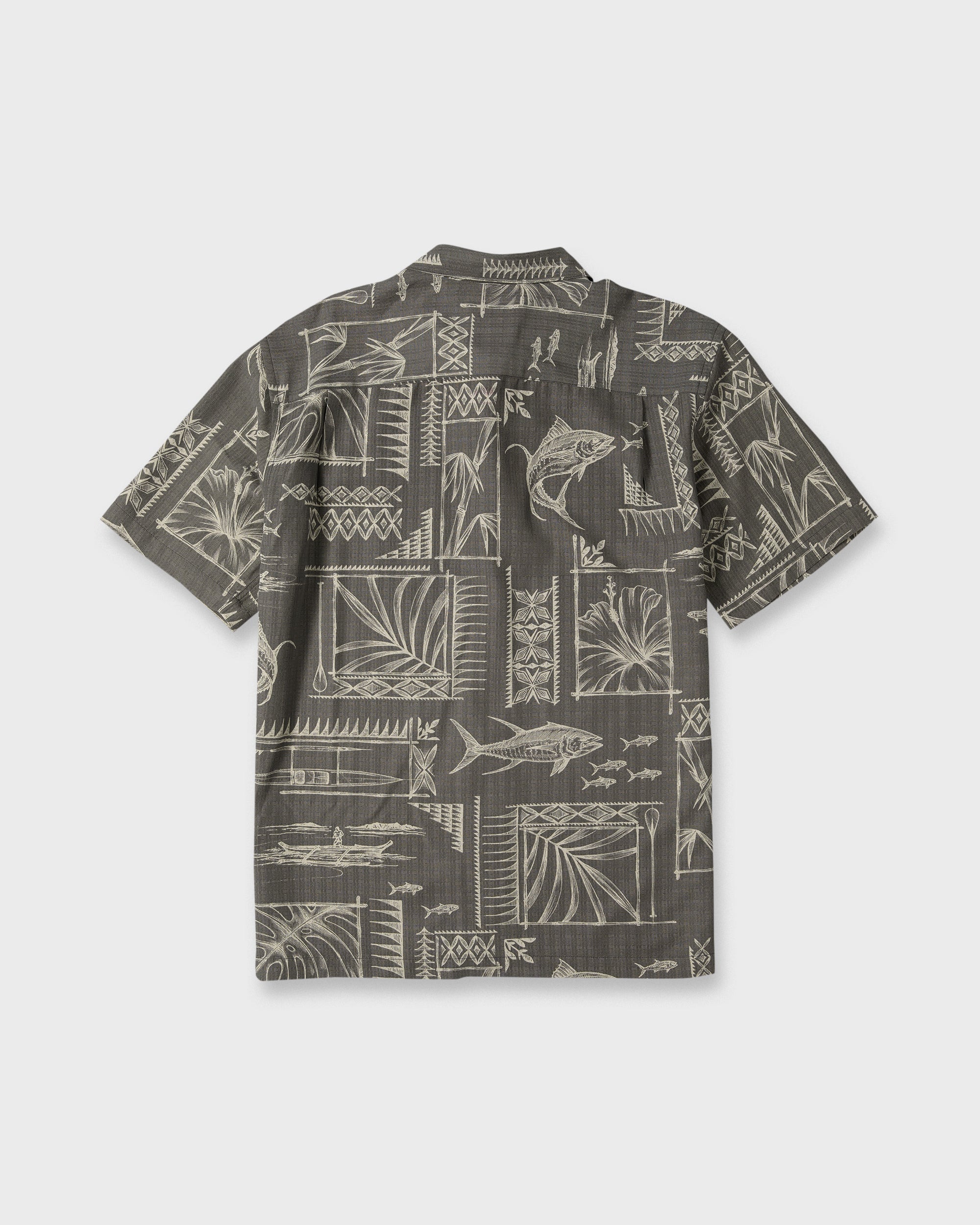 Waterman Paradise Bay Short Sleeve Woven Shirt - Phantom