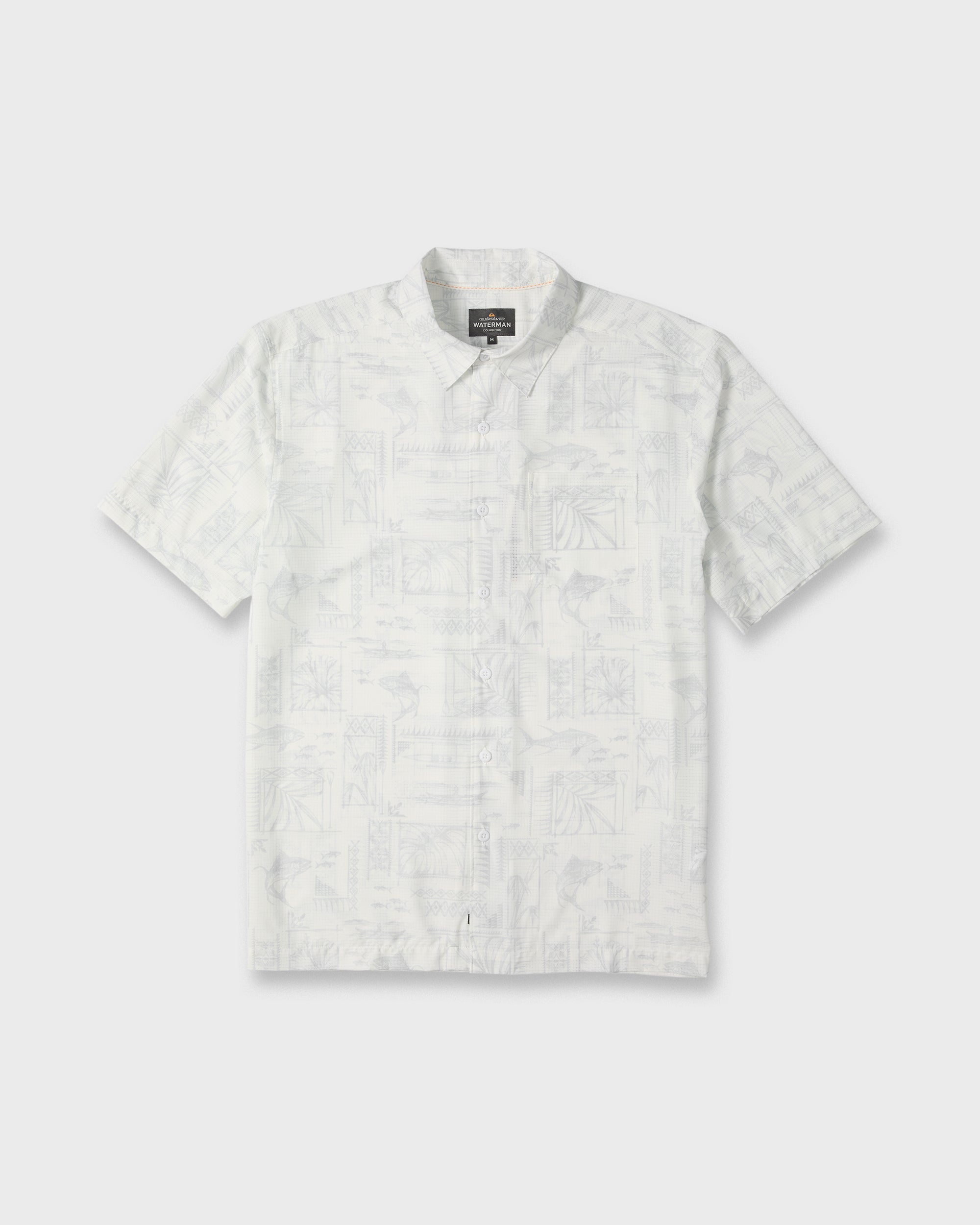 Waterman Paradise Bay Short Sleeve Woven Shirt - White