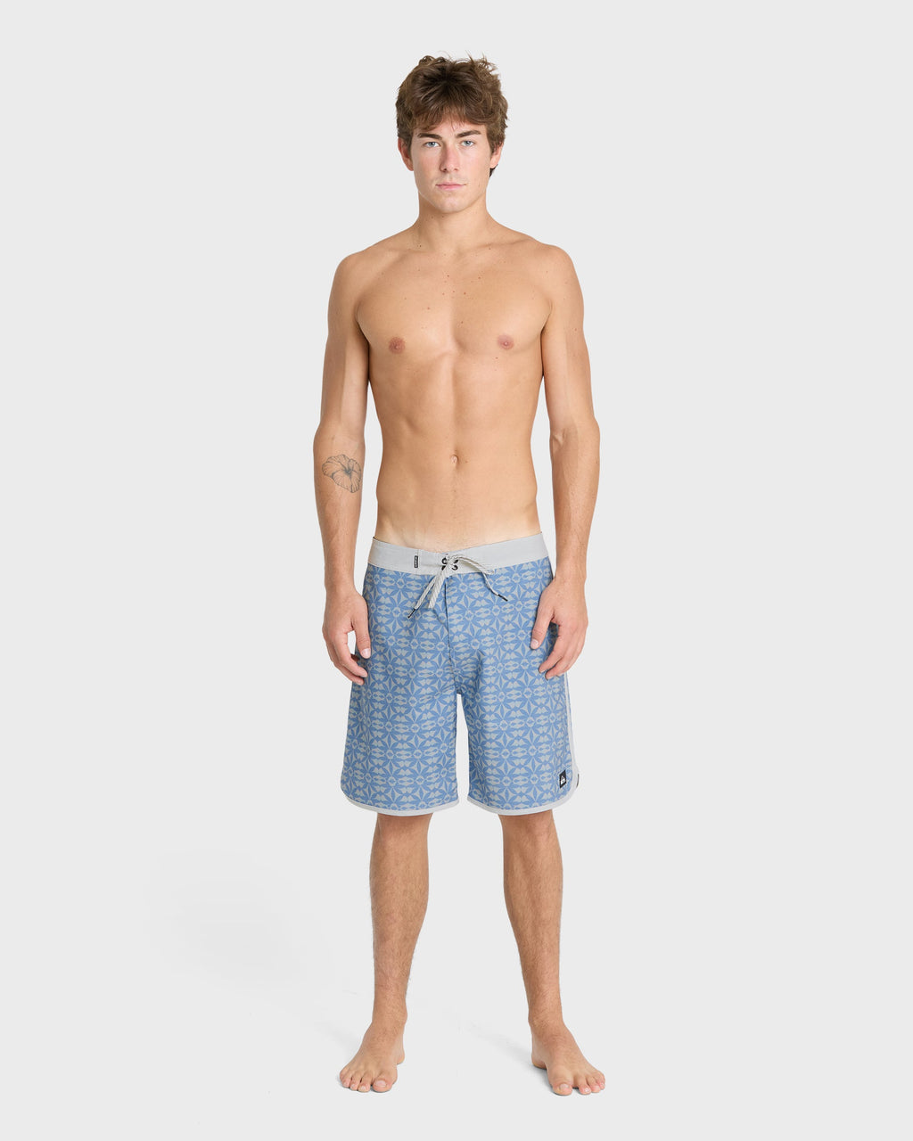 Nature Tile 19" Boardshorts - Quiet Harbor