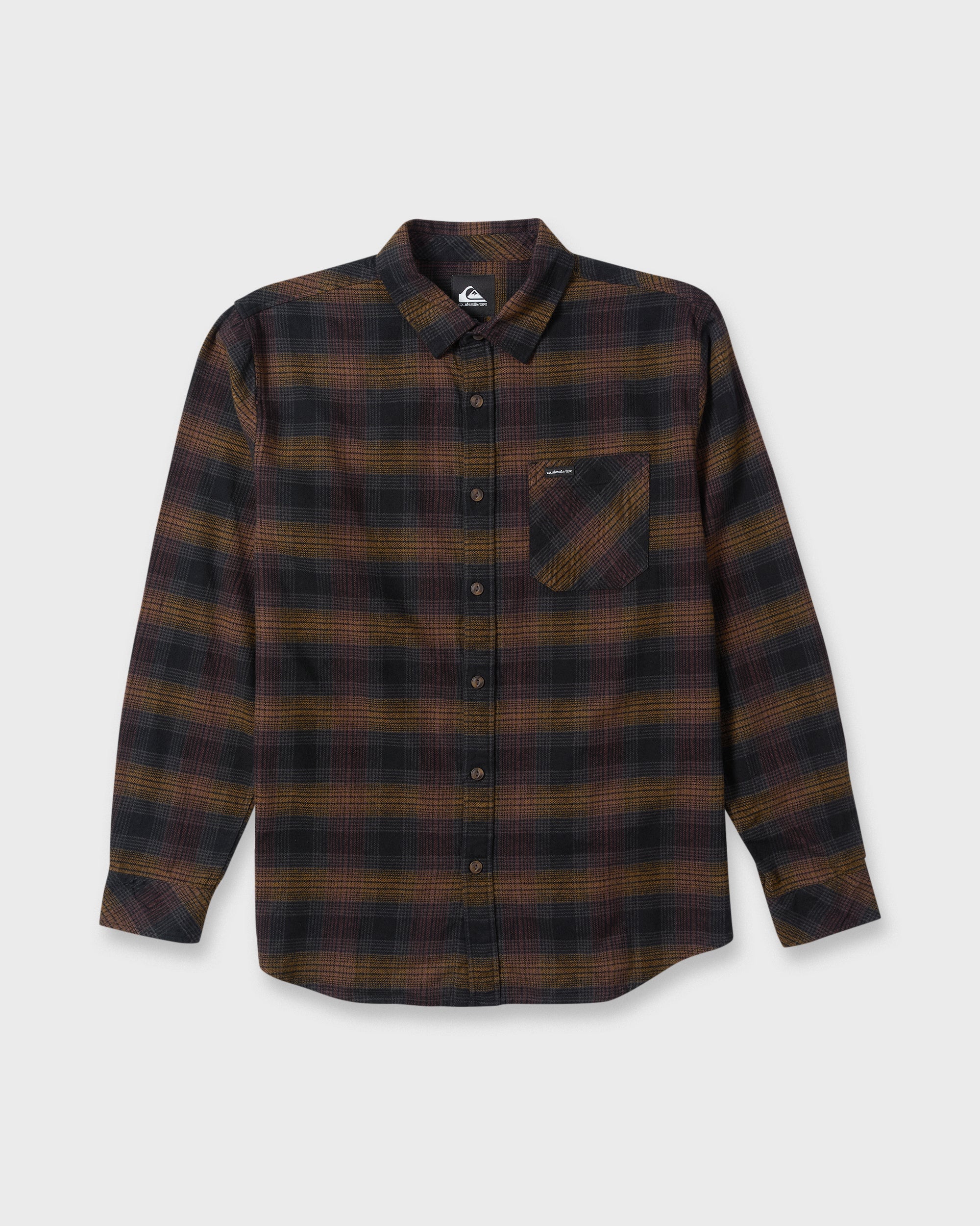 Breakwater Check Long Sleeve Flannel Shirt - Anthracite
