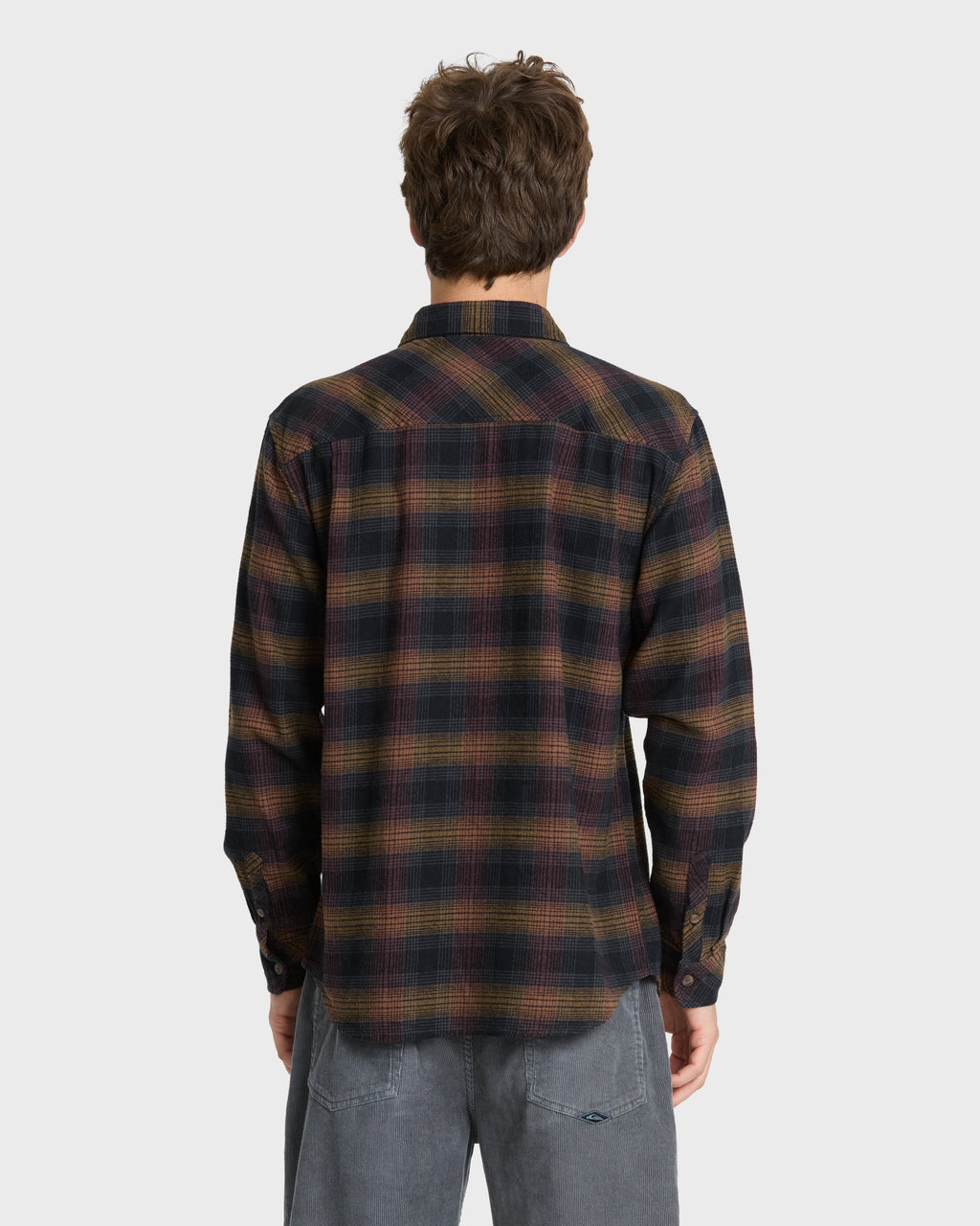 Breakwater Check Long Sleeve Flannel Shirt - Anthracite