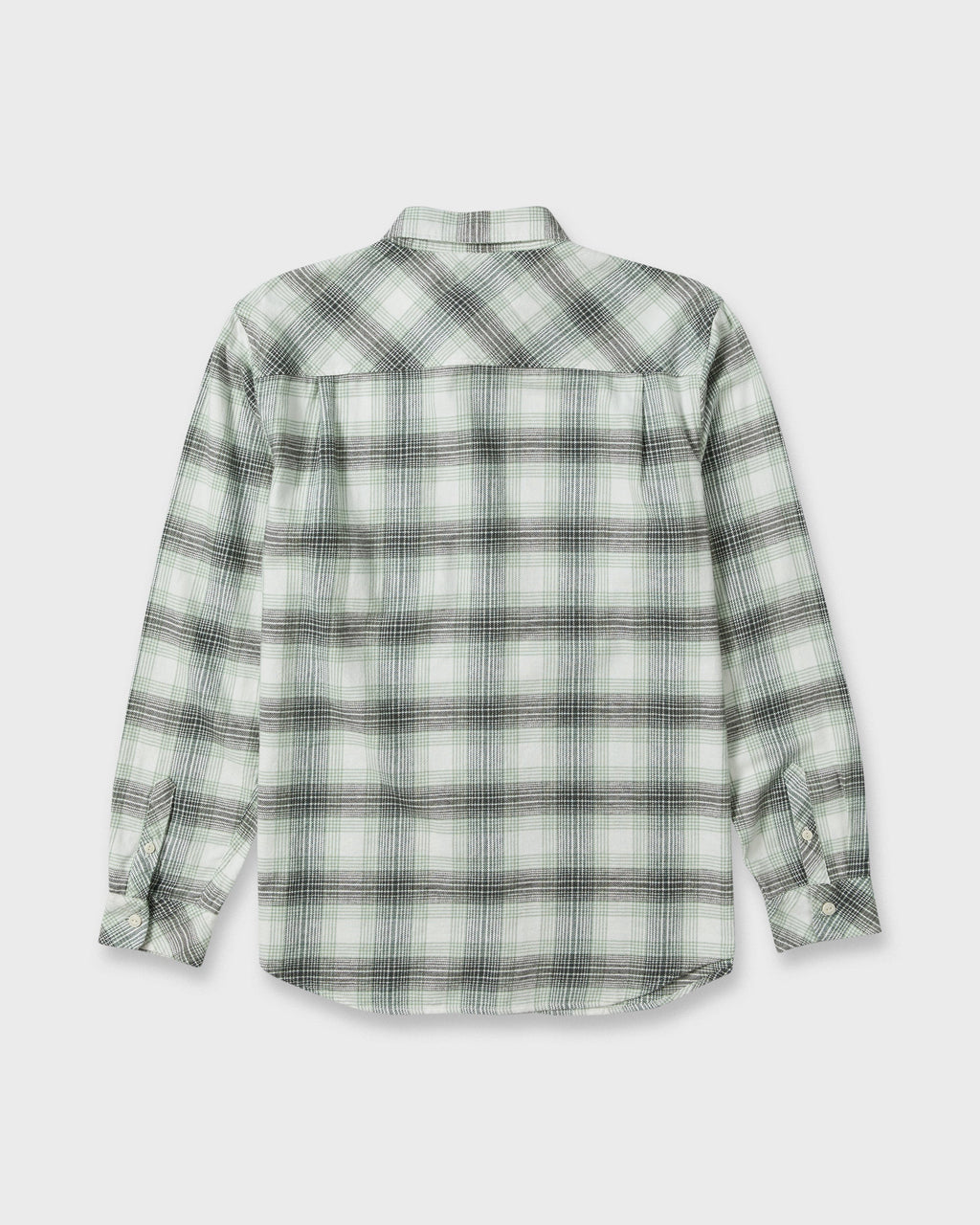Breakwater Check Long Sleeve Flannel Shirt - Snow White