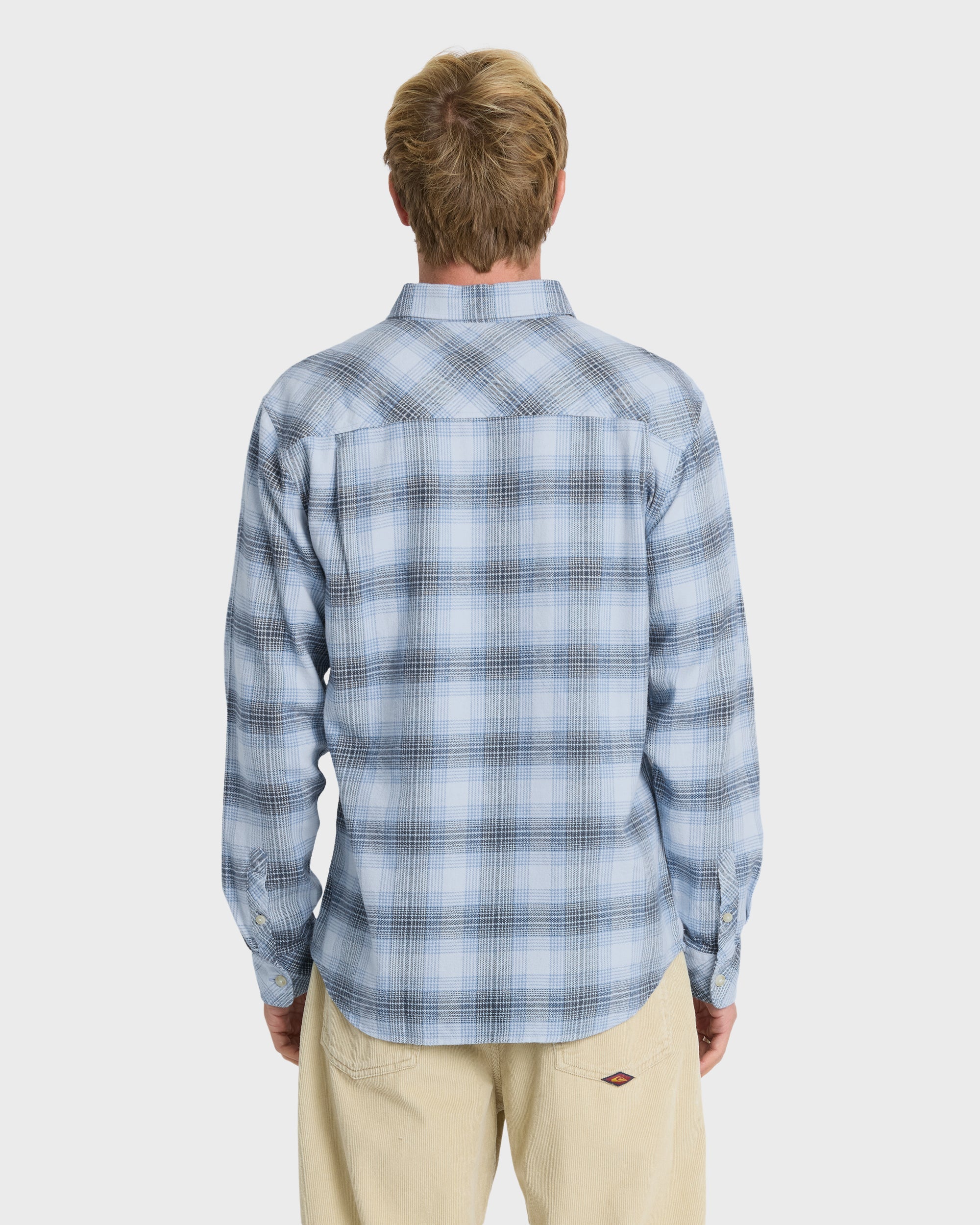 Breakwater Check Long Sleeve Flannel Shirt - Skyway