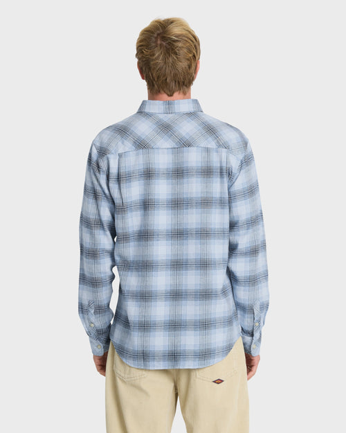 Breakwater Check Long Sleeve Flannel Shirt - Skyway