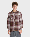 Avalon Long Sleeve Flannel Shirt - Oxblood Red