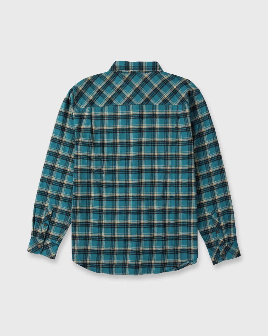 Saltwater Long Sleeve Flannel Shirt - Blue Coral