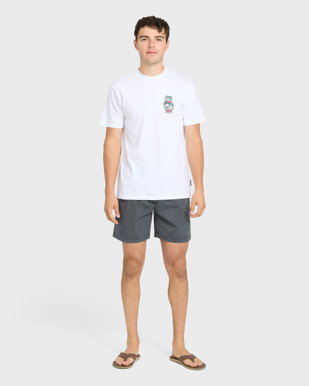 Staycation Short Sleeve Cotton T-Shirt - White