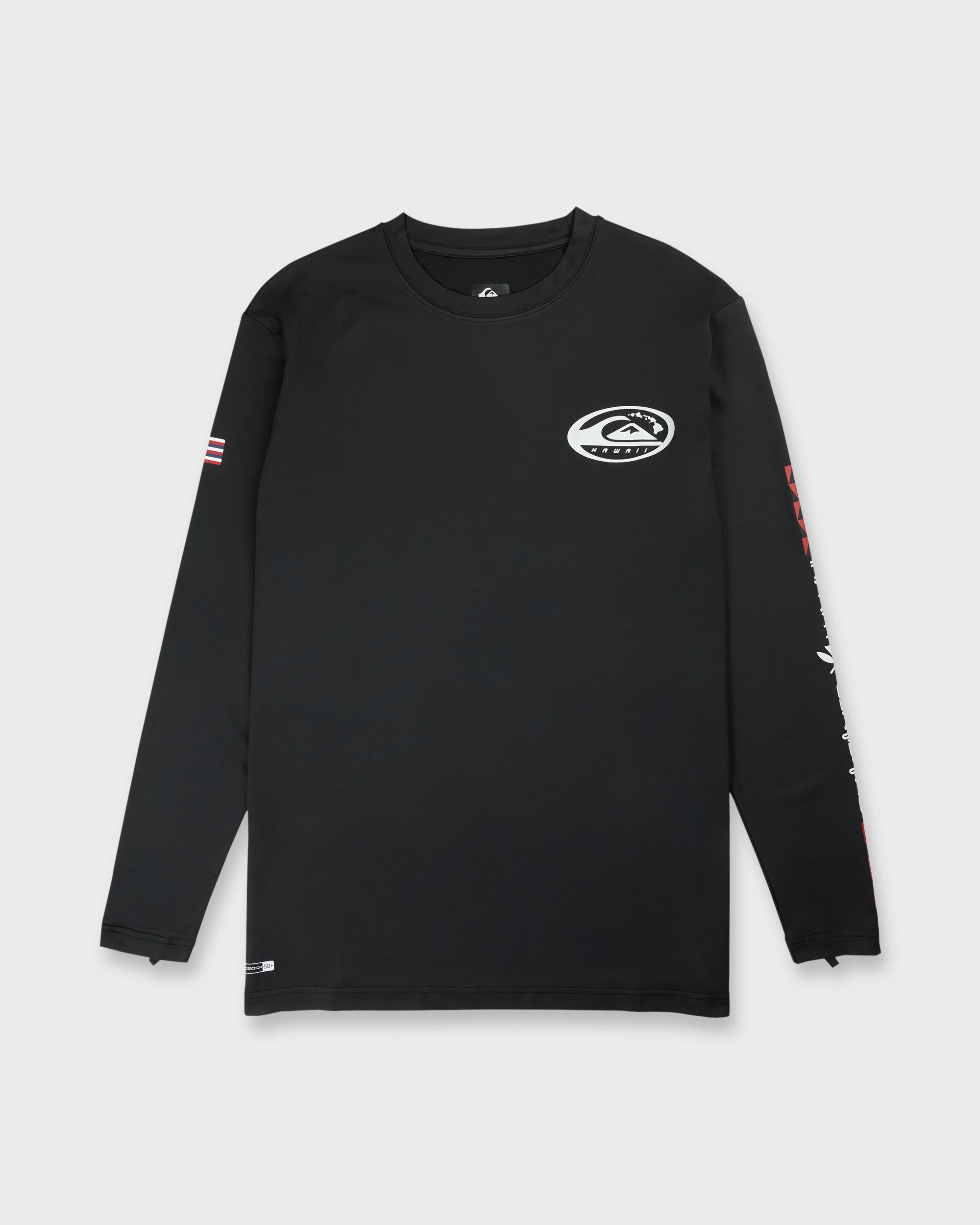 Hawaii Everyday Long Sleeve Surf Tee - Black
