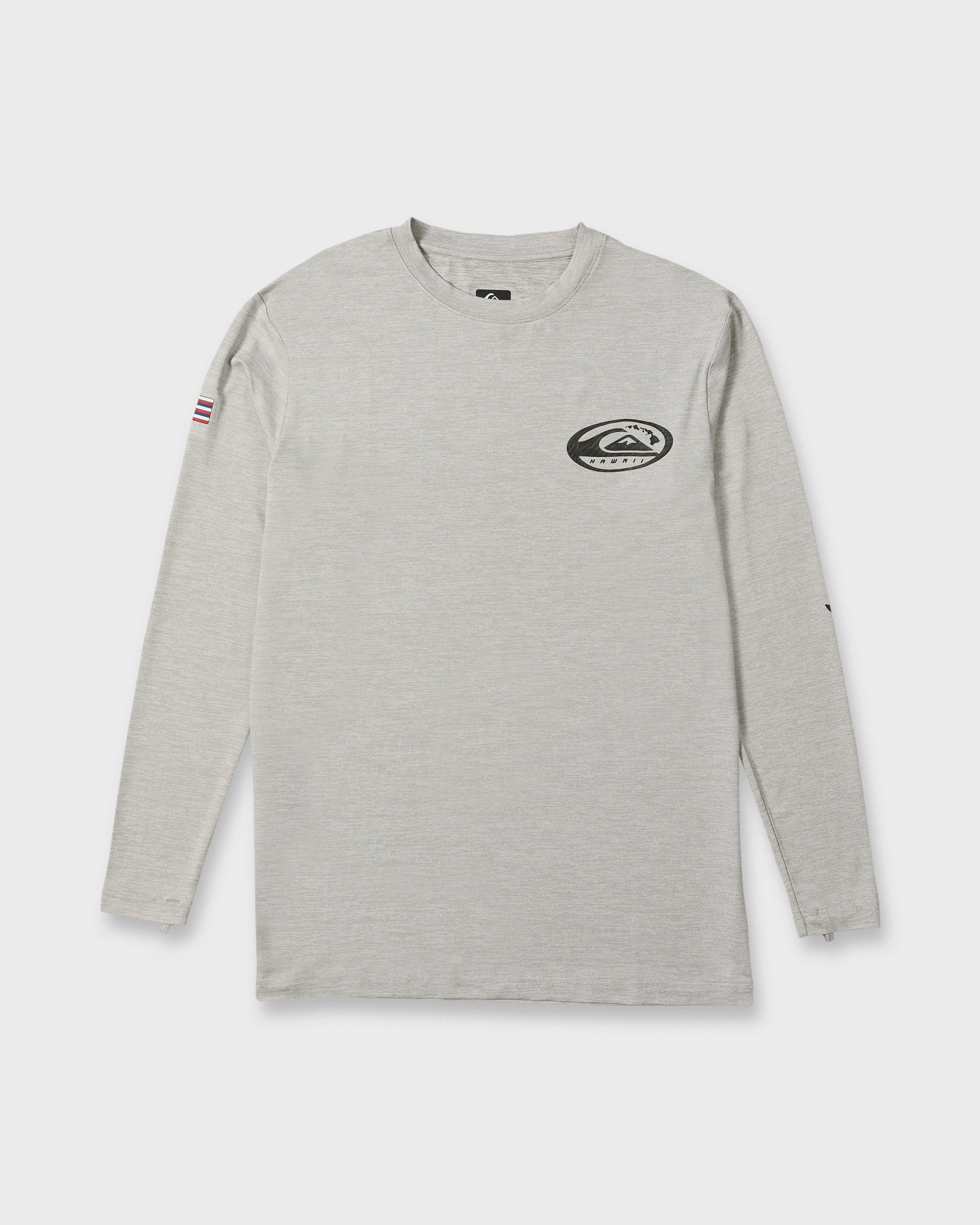 Hawaii Everyday Long Sleeve Surf Tee - Light Grey Hth