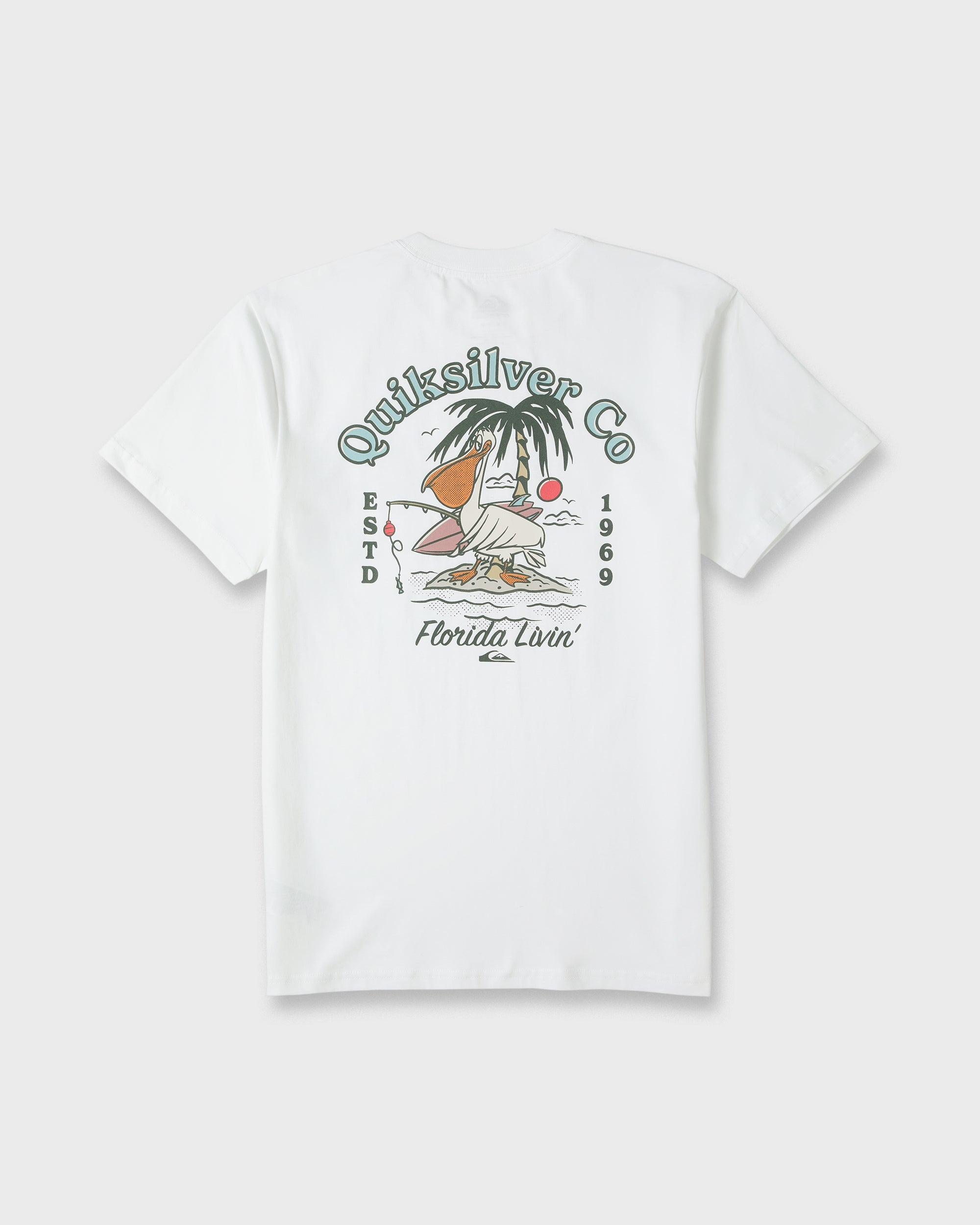 Florida Pelican Island Short Sleeve Knit T-Shirt - White