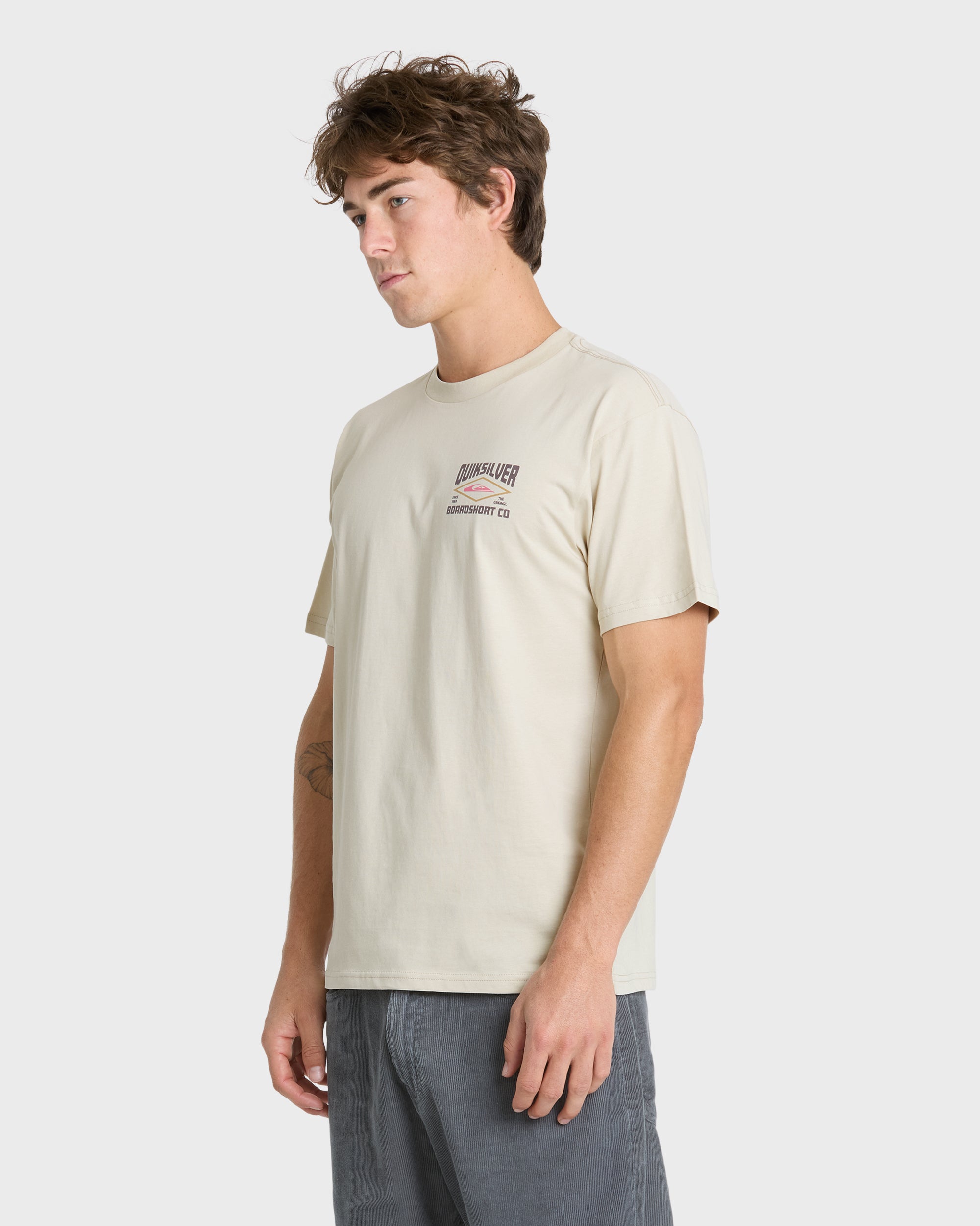 Stay Diamond Classic Short Sleeve Knit T-Shirt - Peyote