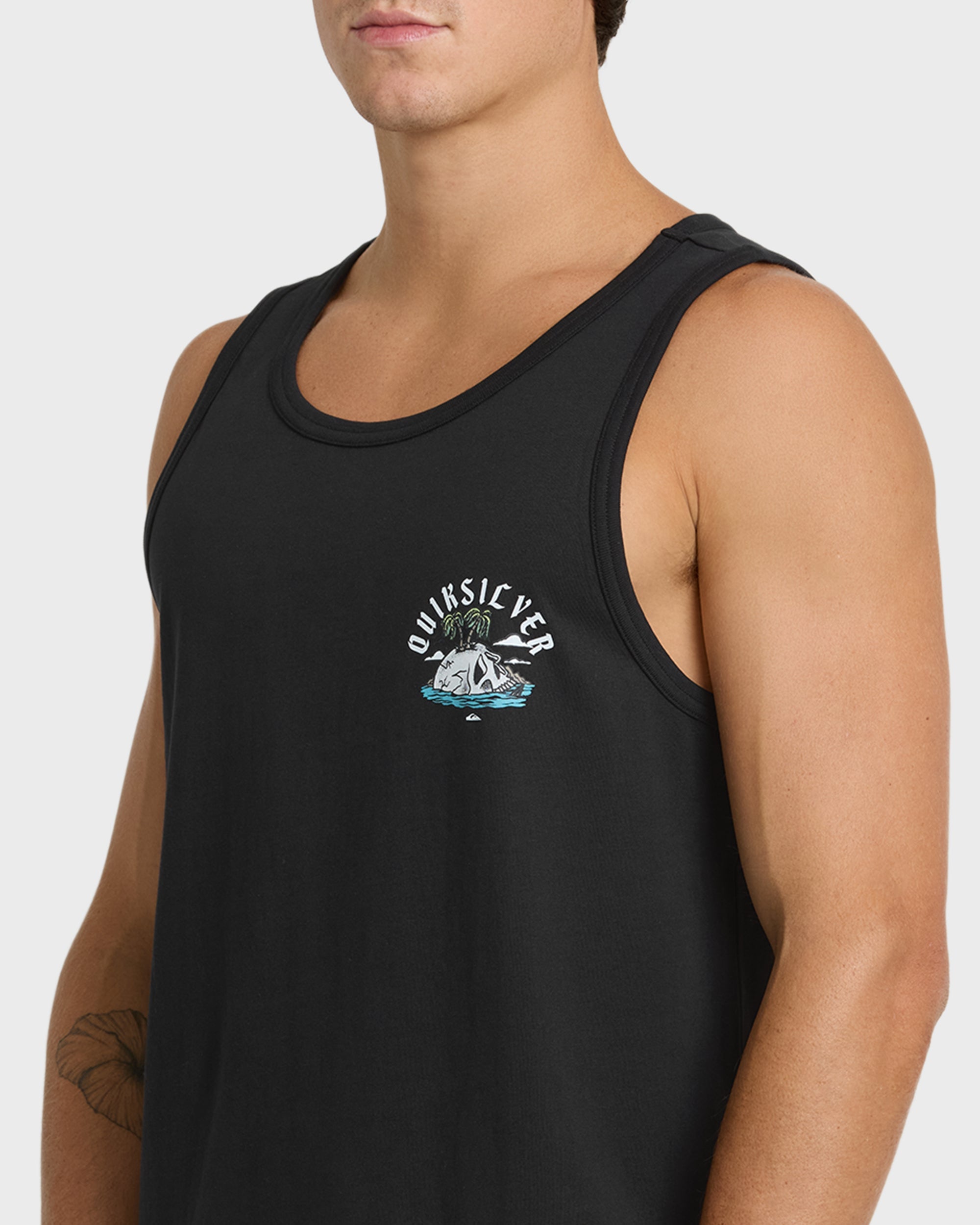 Skull Rock Tank Top - Black