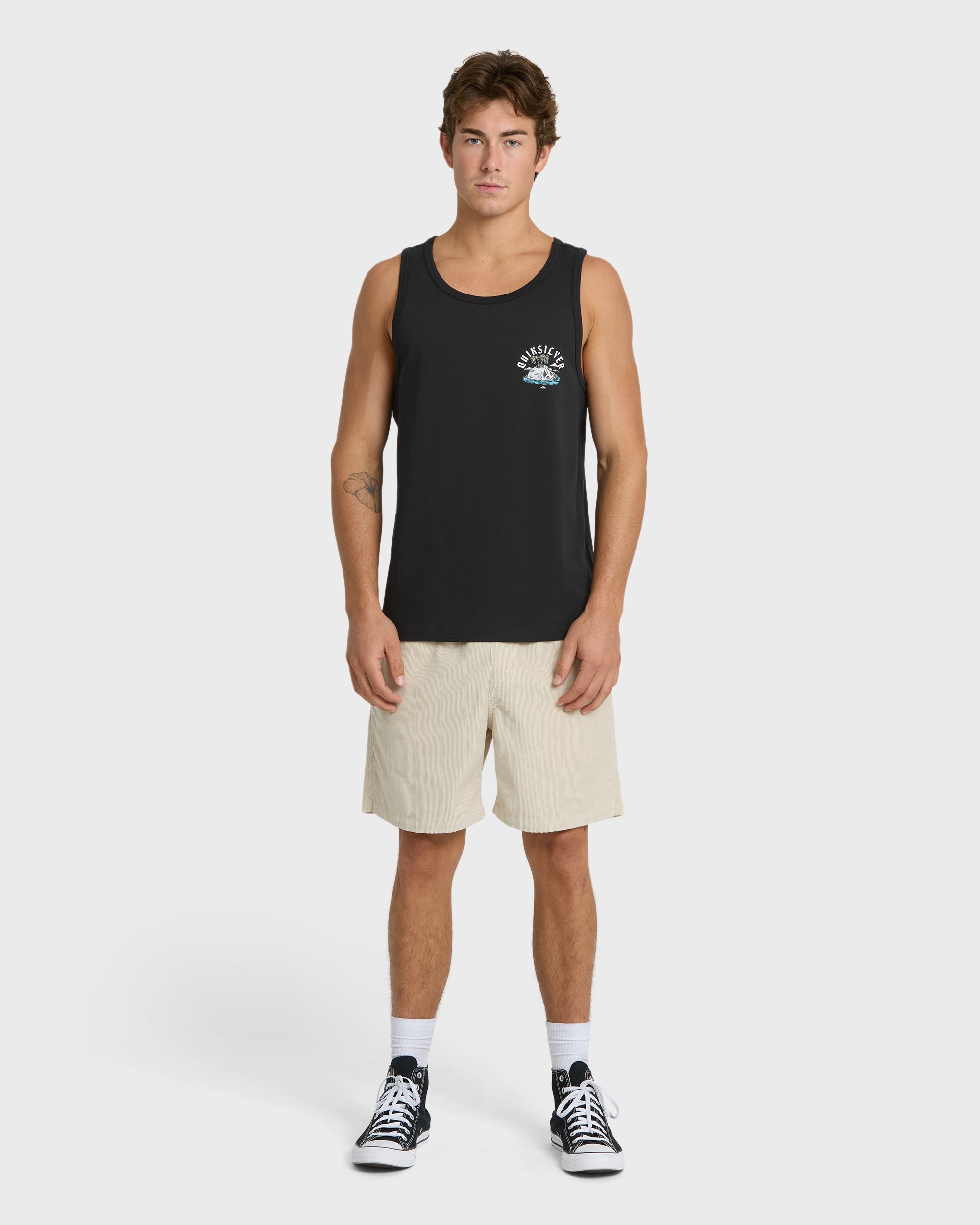 Skull Rock Tank Top - Black
