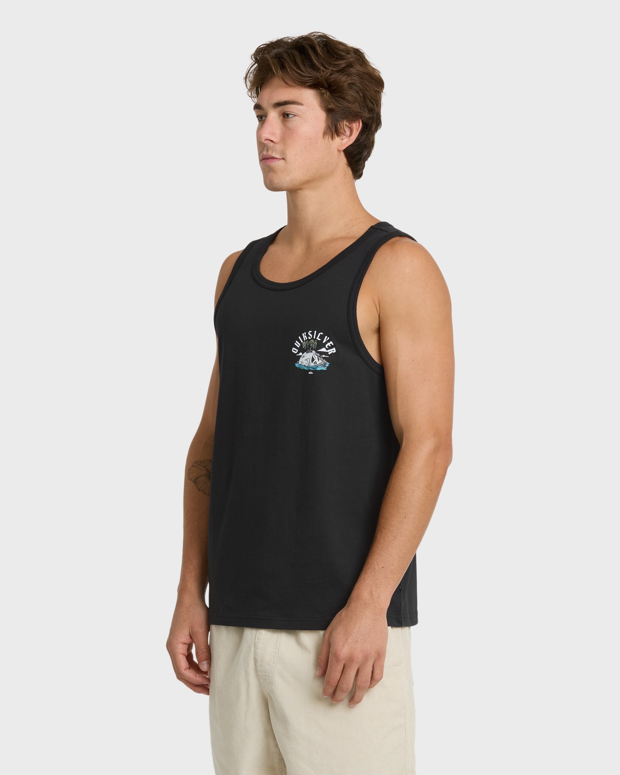 Skull Rock Tank Top - Black