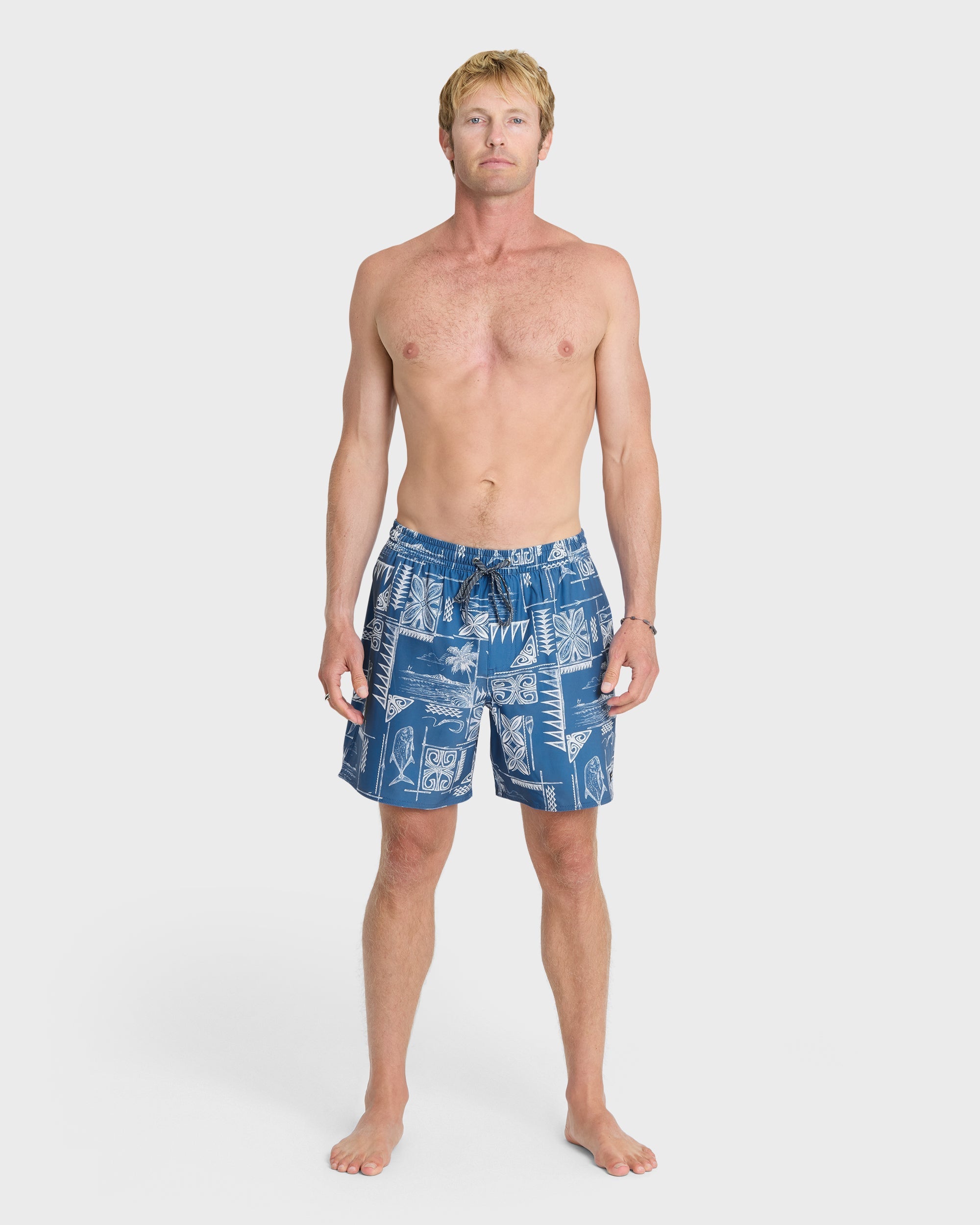 Waterman Mix Pack 17" Swim Trunks - Federal Blue