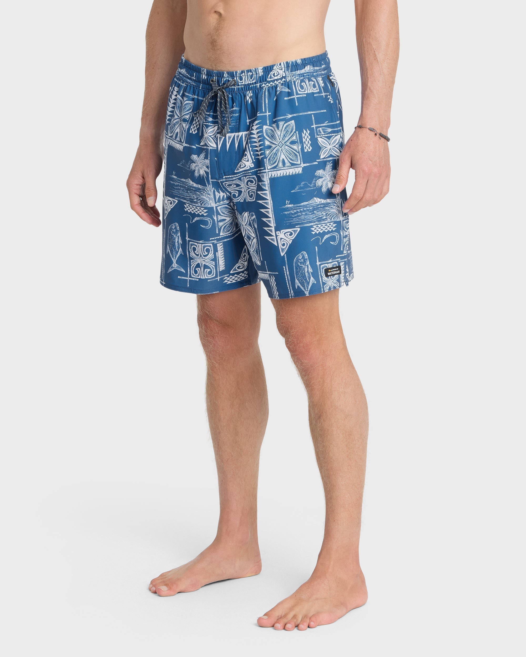 Waterman Mix Pack 17" Swim Trunks - Federal Blue