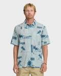 Waterman Island Time Short Sleeve Woven Shirt - Baby Blue